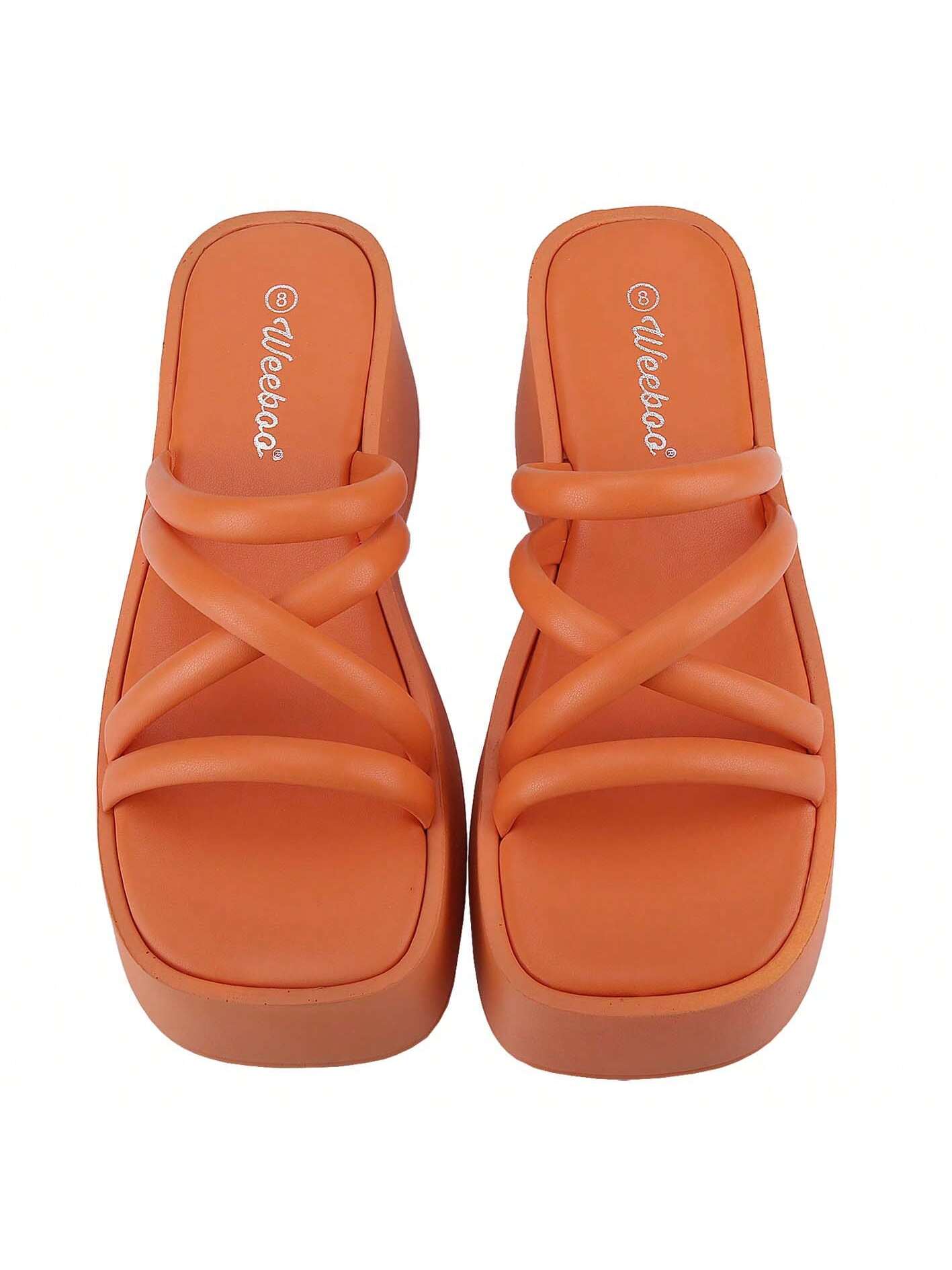 In Orange Women Platforms & Wedge Sandals