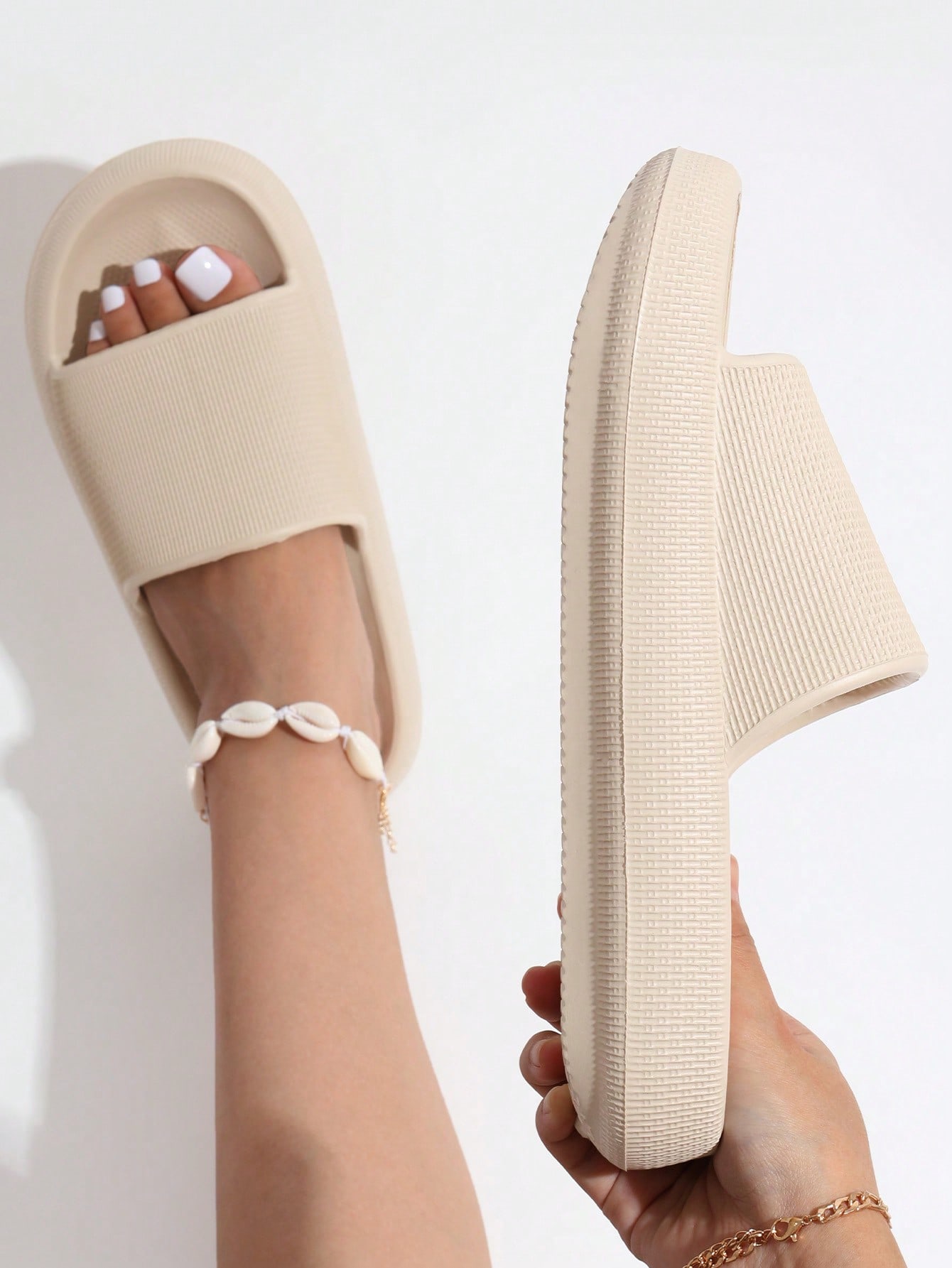 In Beige Women Slippers