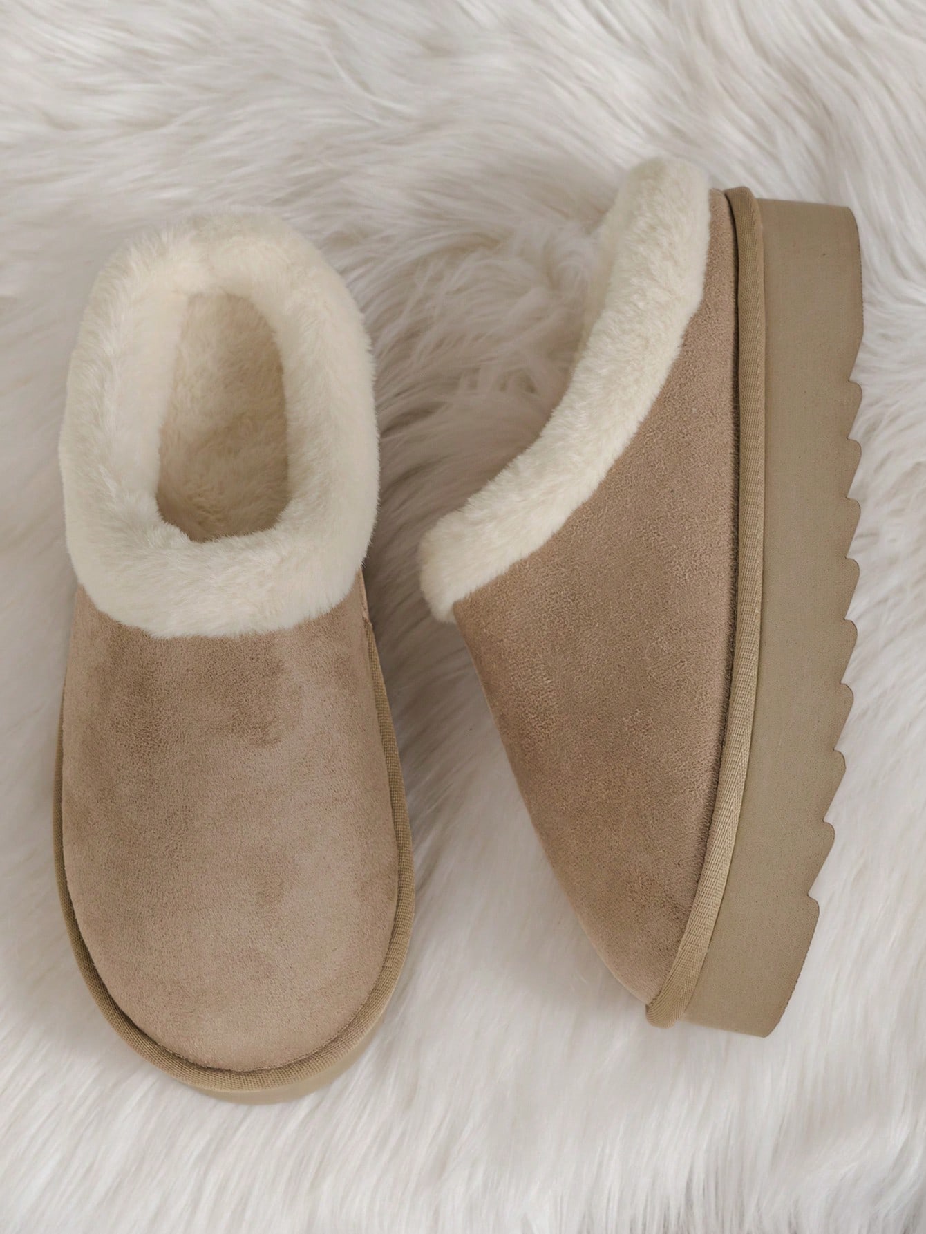 In Beige Women Home Slippers