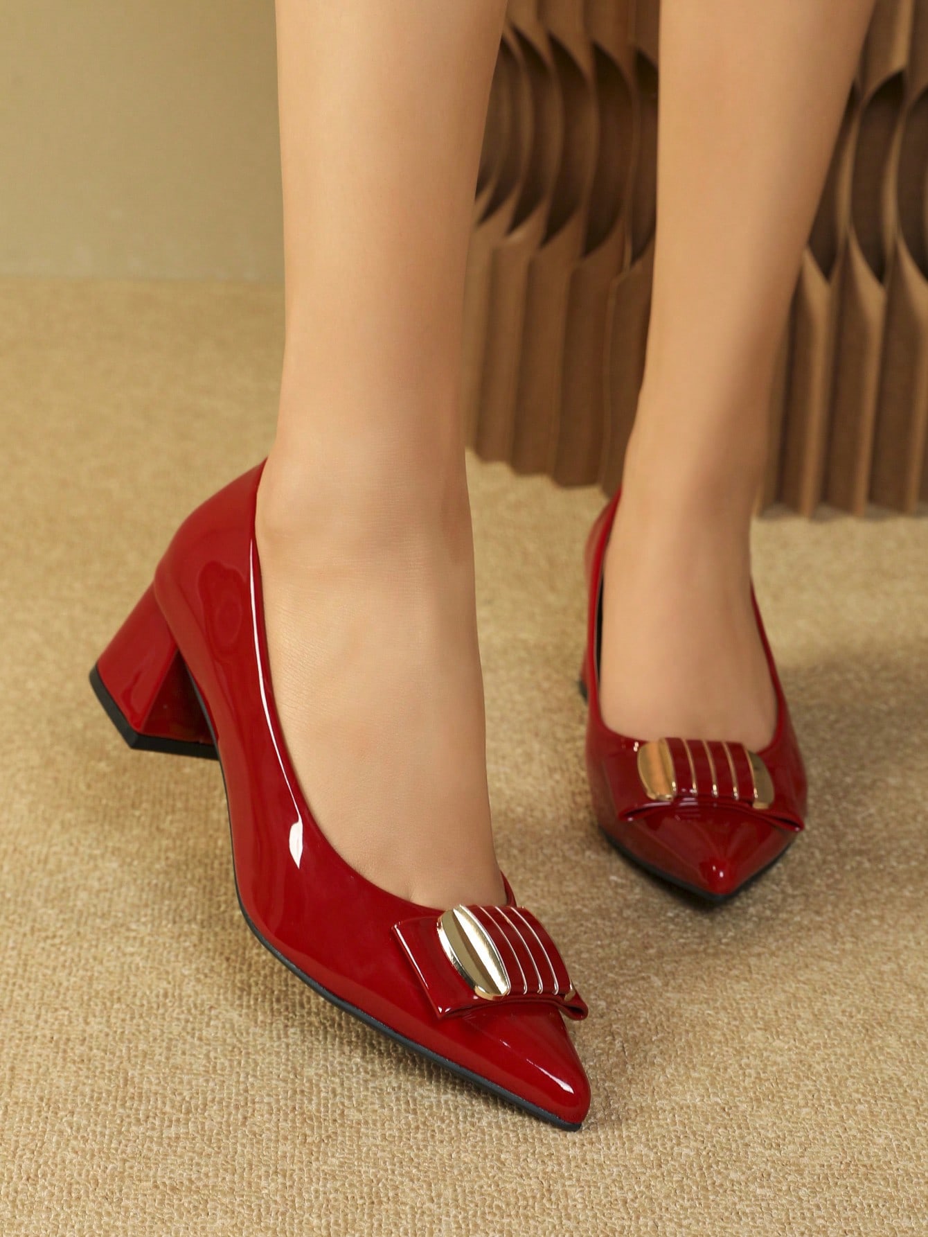 In Red Women Pumps