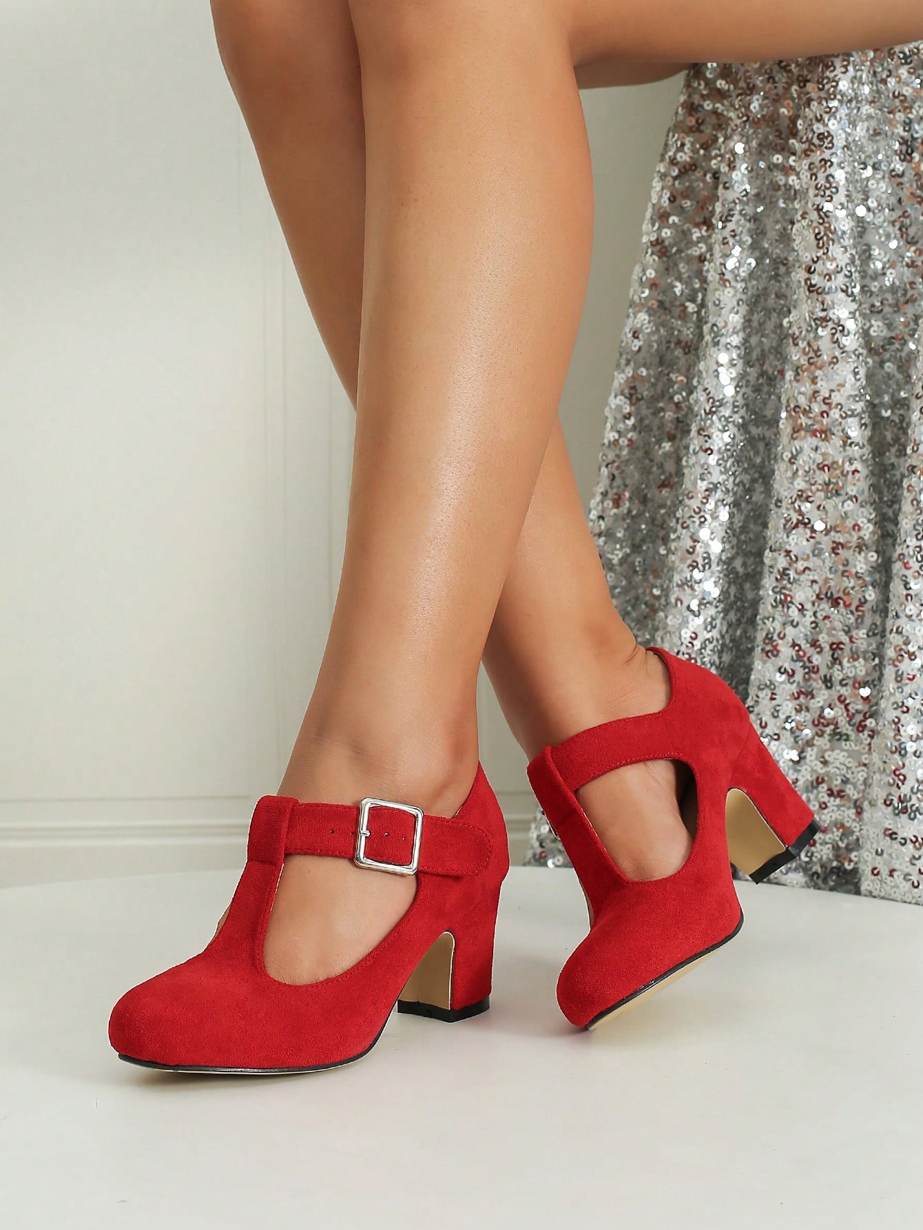 In Red Women Pumps