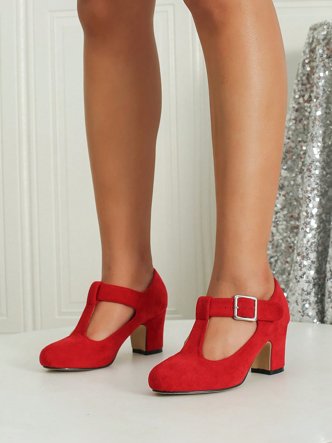 In Red Women Pumps