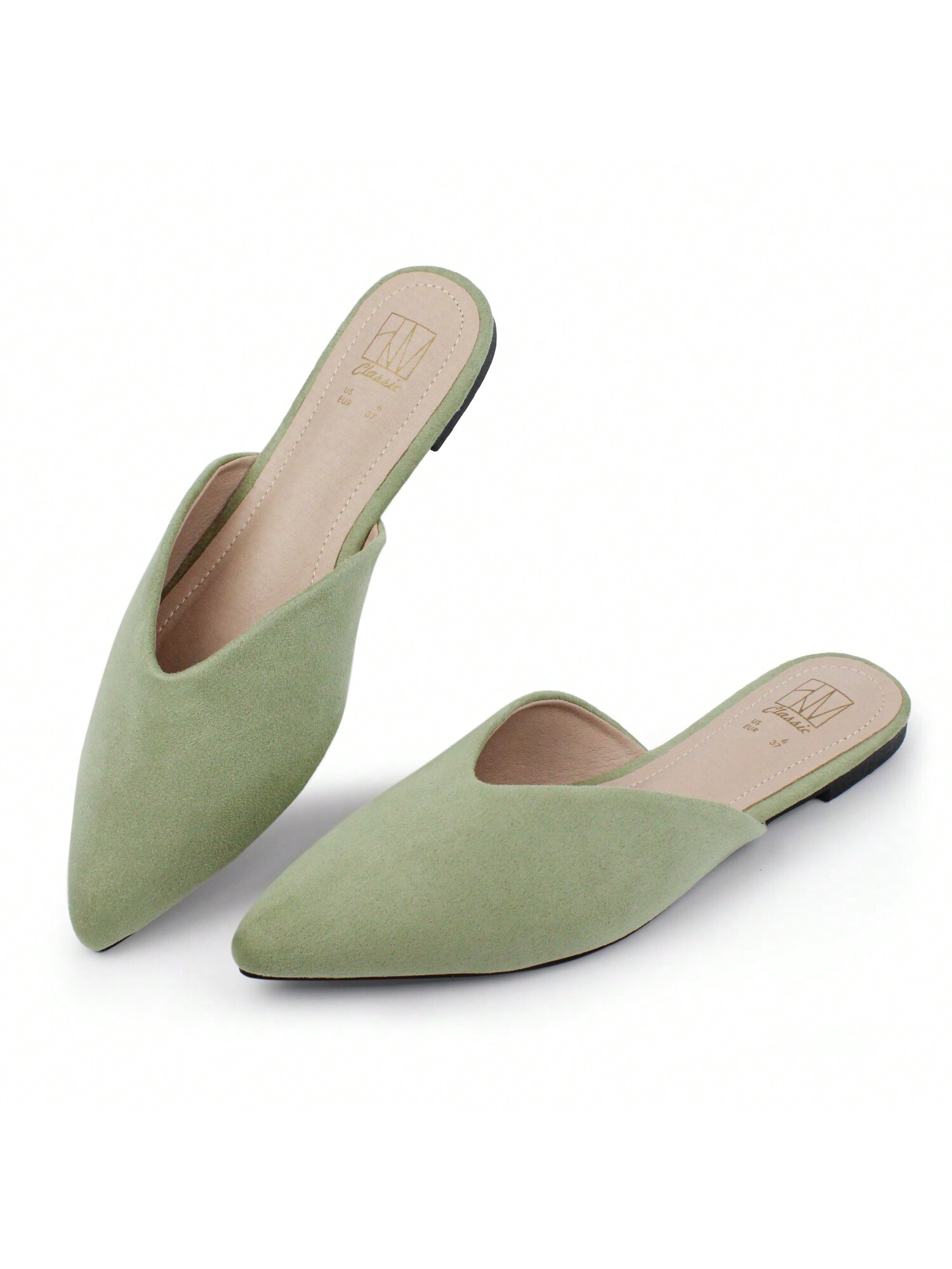 In Green Women Flats