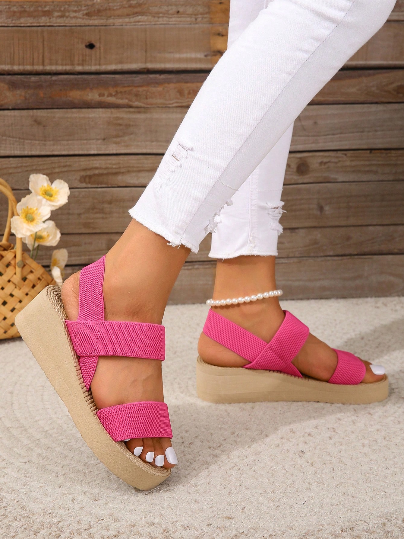 In Hot Pink Women Sandals