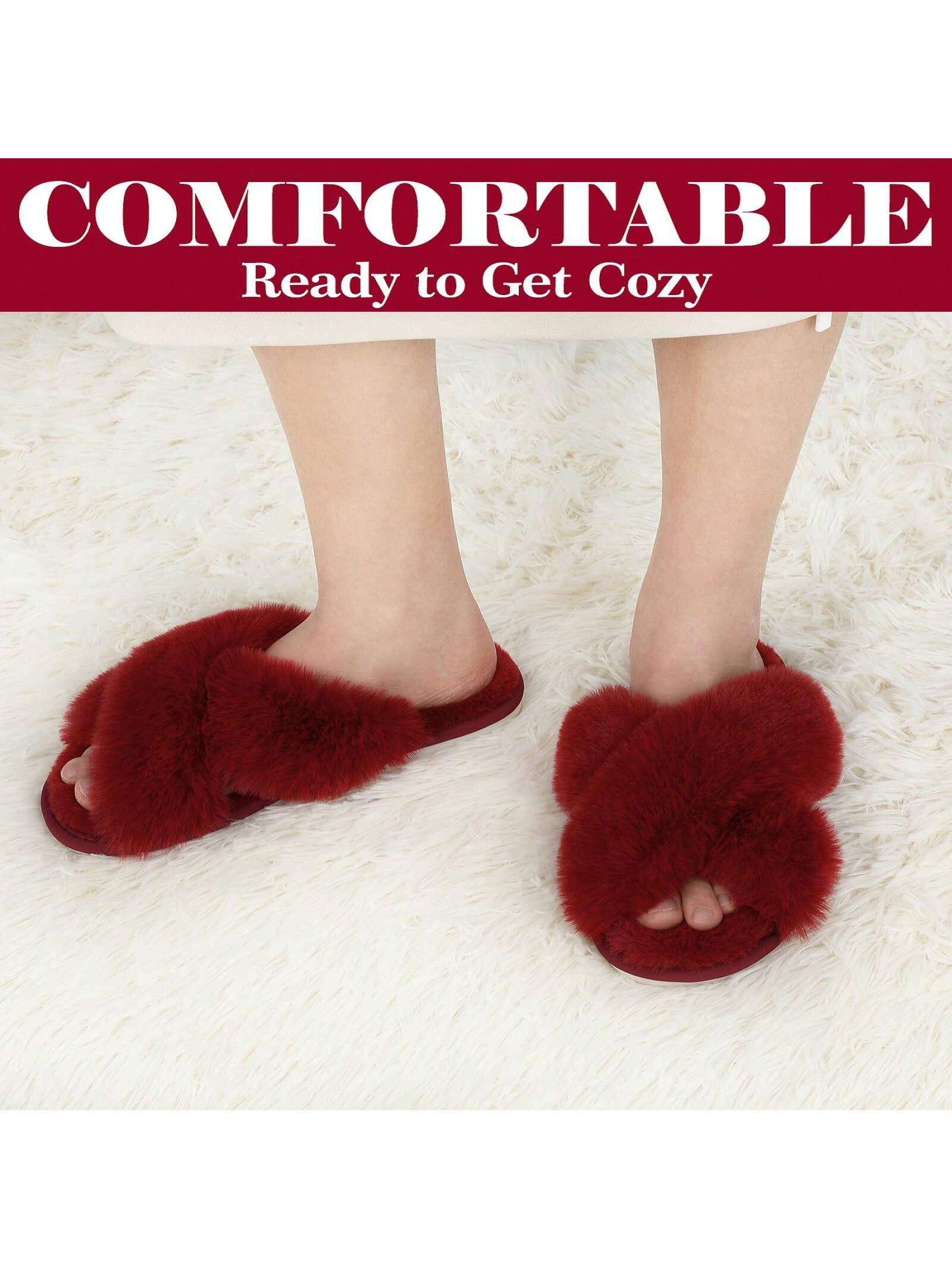 In Red Women Home Slippers