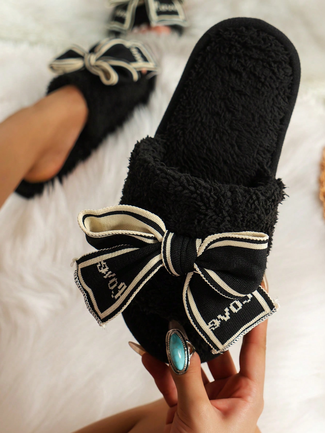 In Black Women Home Slippers