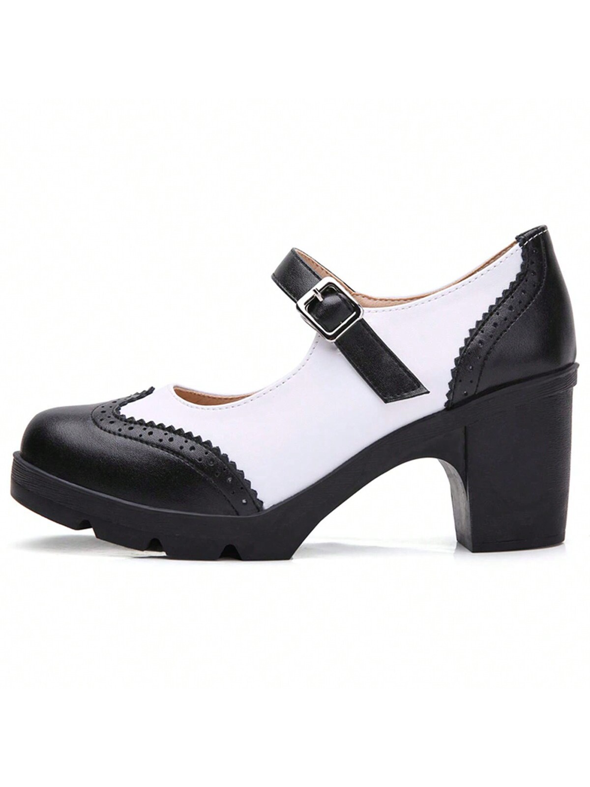 In Black and White Women Pumps