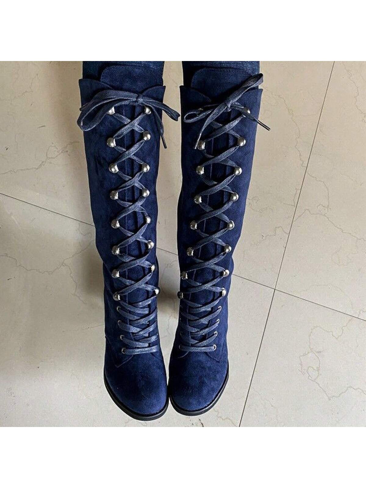 In Blue Women Mid-Calf Boots