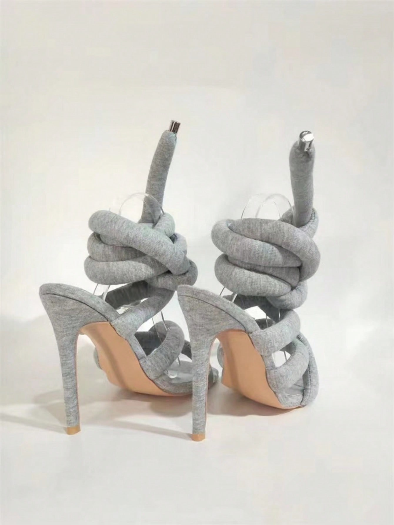 In Grey Women Heeled Sandals