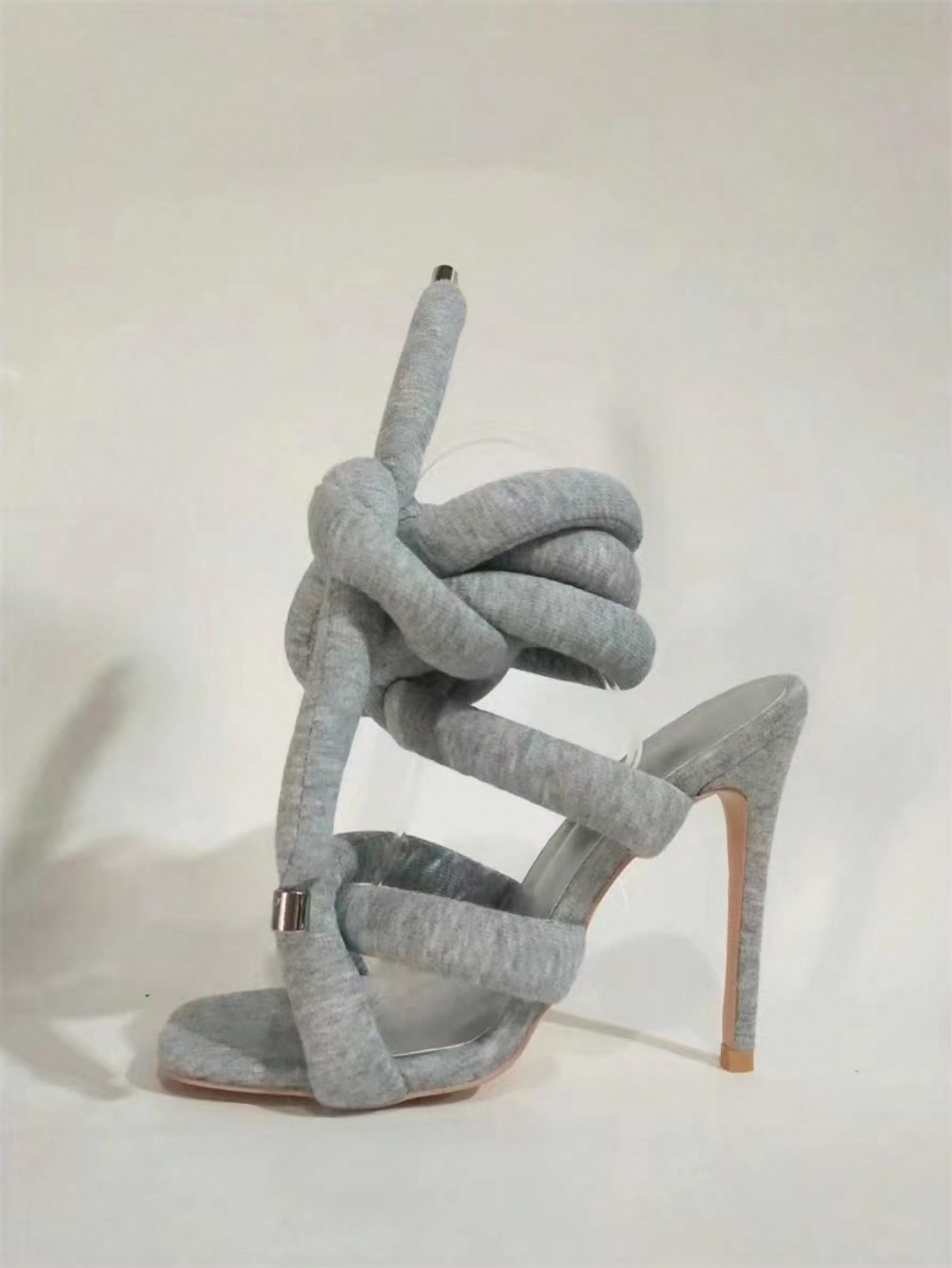 In Grey Women Heeled Sandals