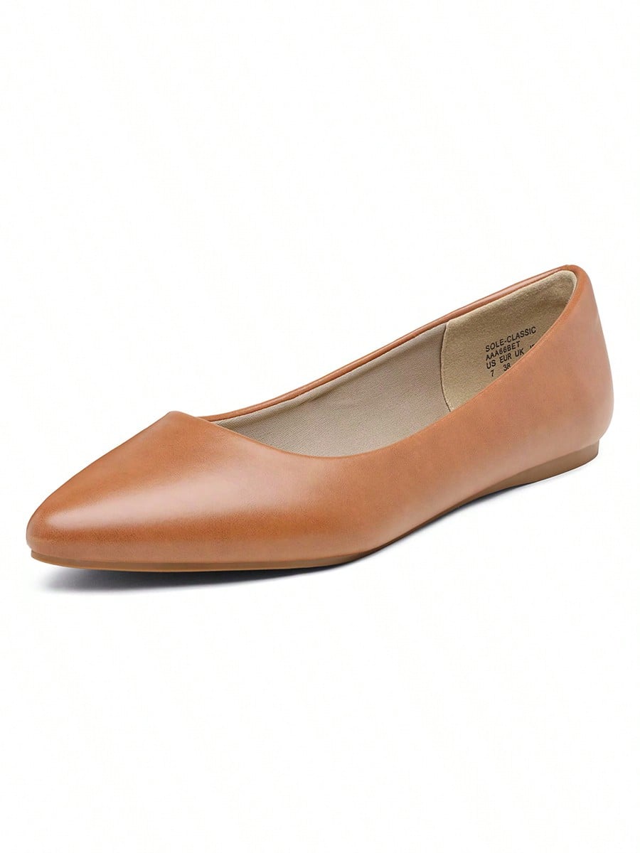 In Coffee Brown Women Flats