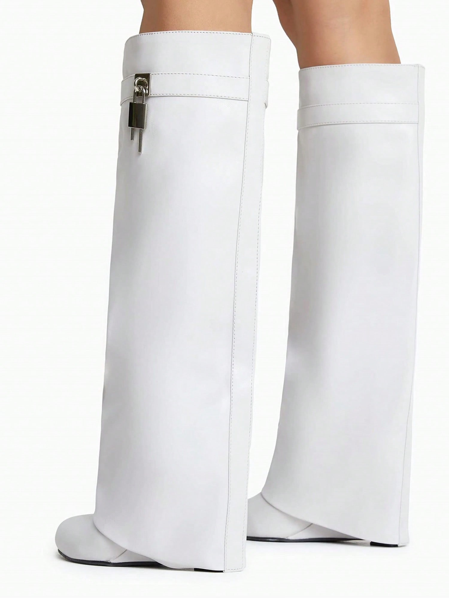 In White Women Knee-High Boots