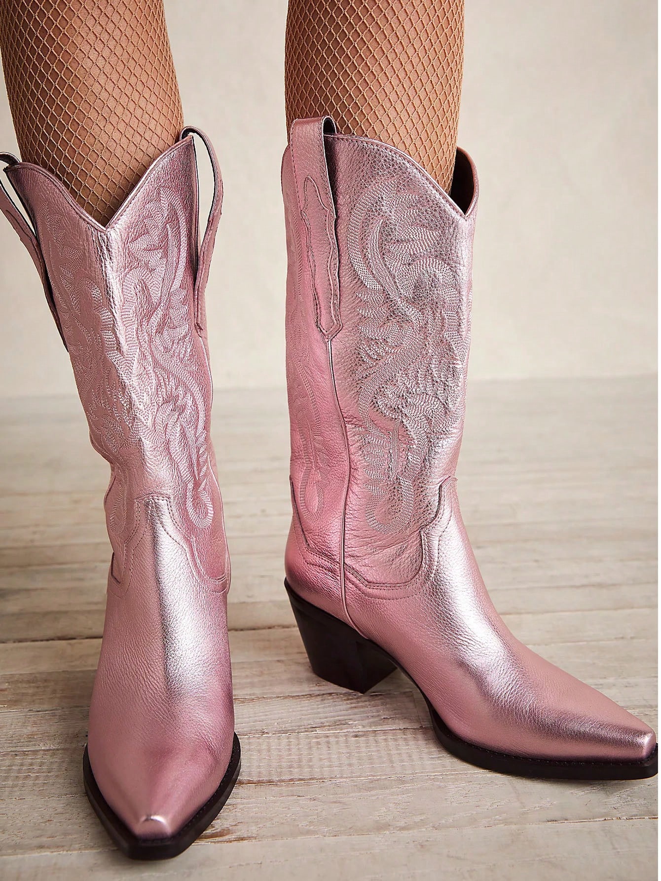 In Pink Women Mid-Calf Boots