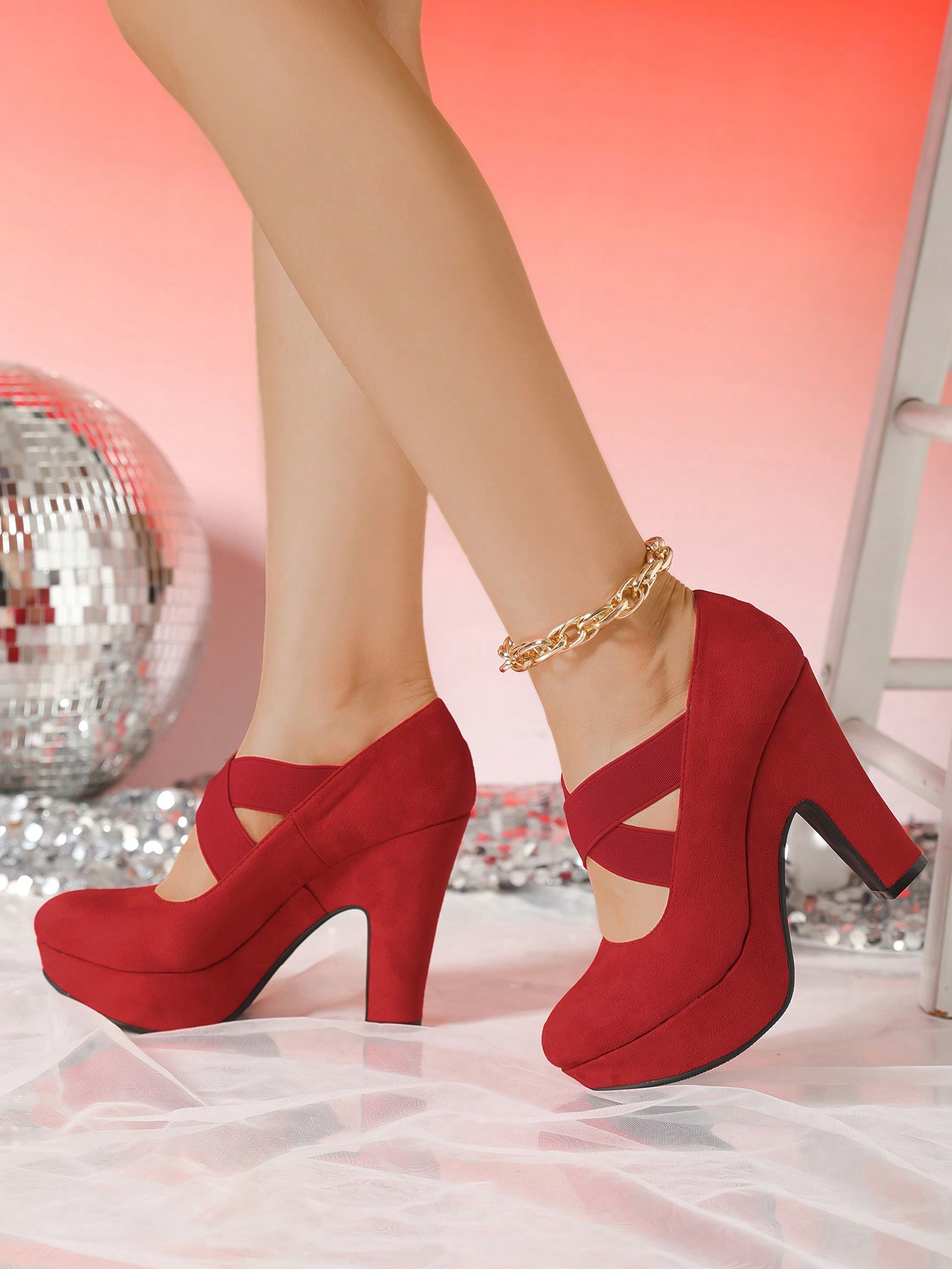 In Red Women Pumps