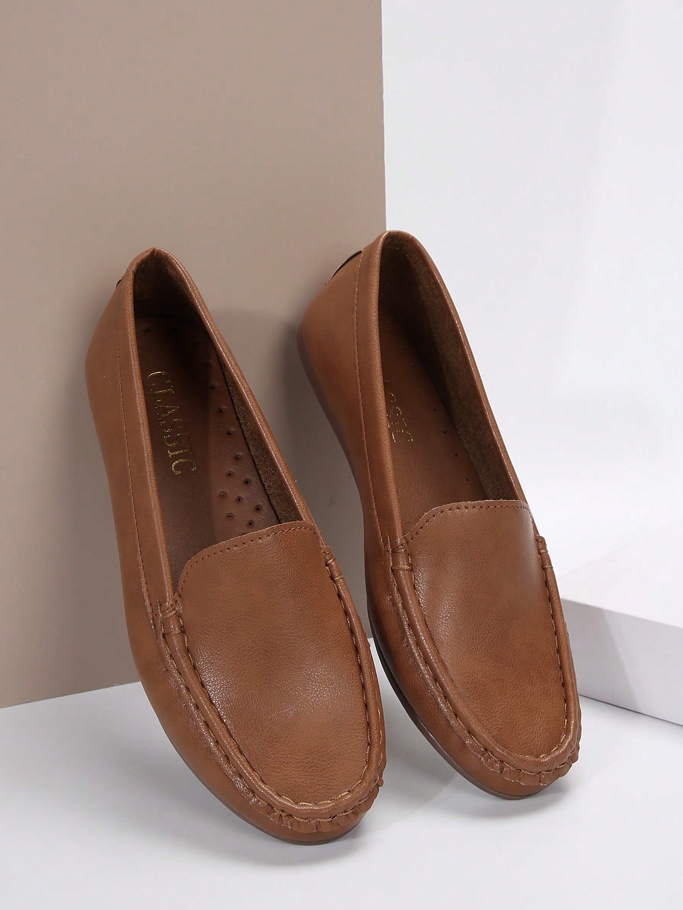 In Brown Women Flats