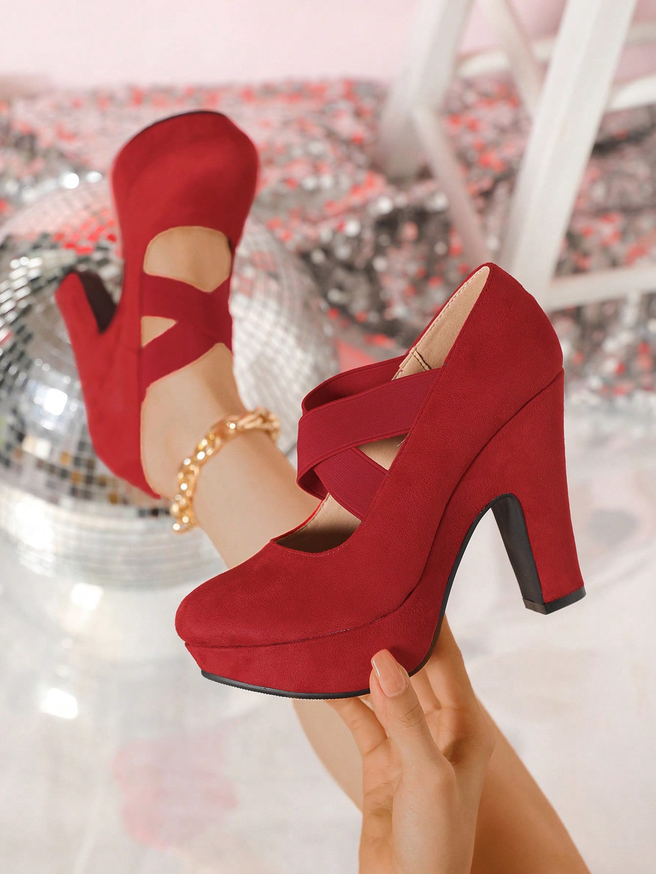 In Red Women Pumps