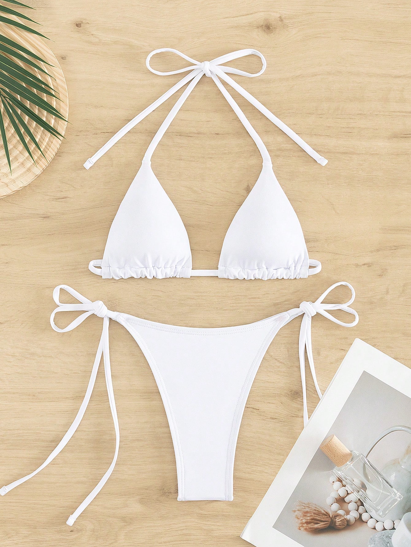 In White Women Bikini Sets