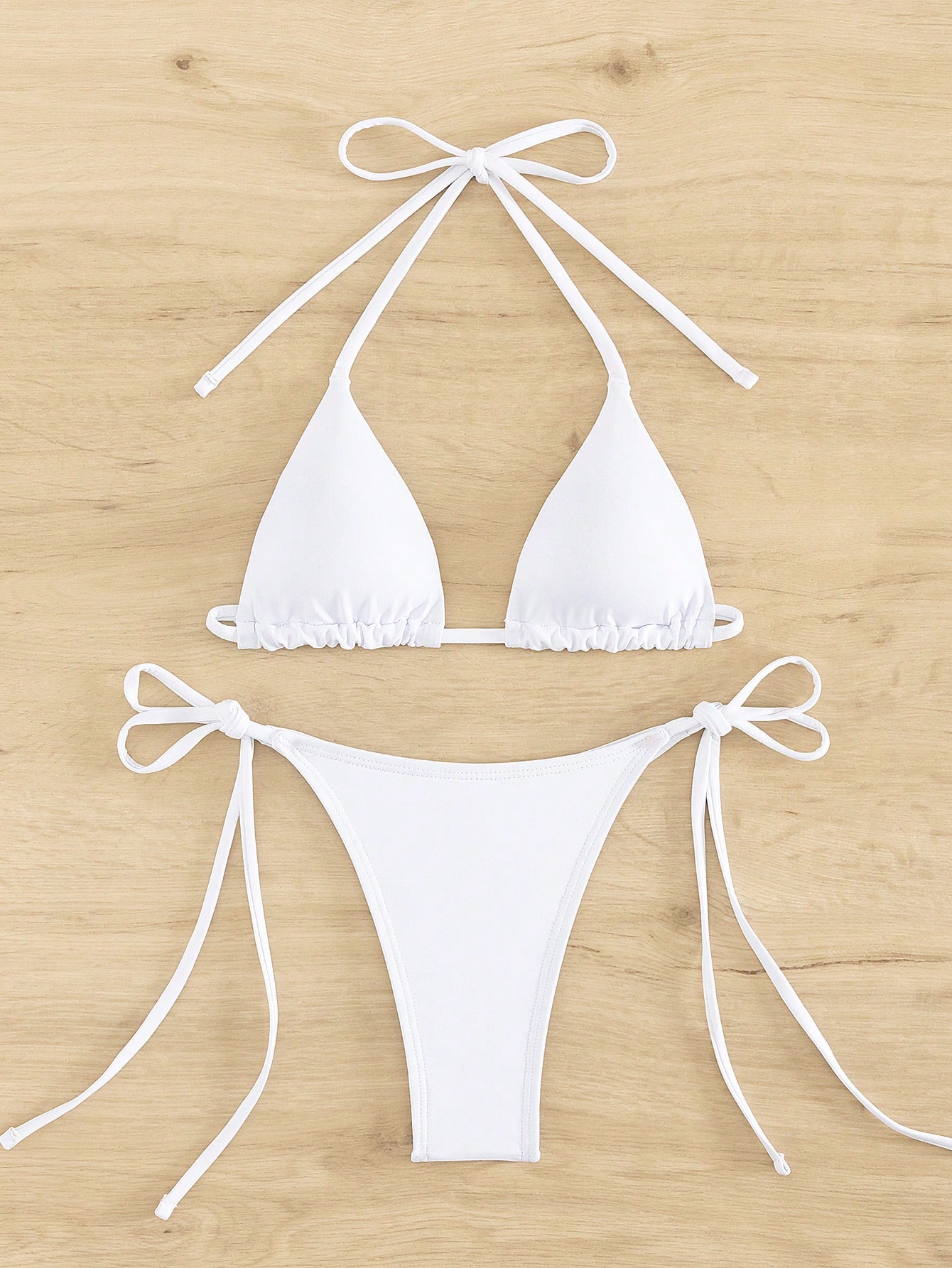 In White Women Bikini Sets