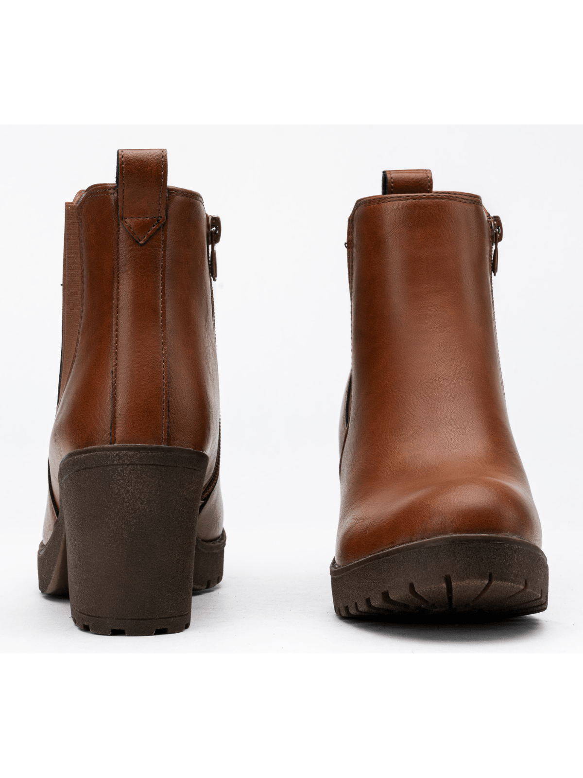 In Rust Brown Women Fashion Boots