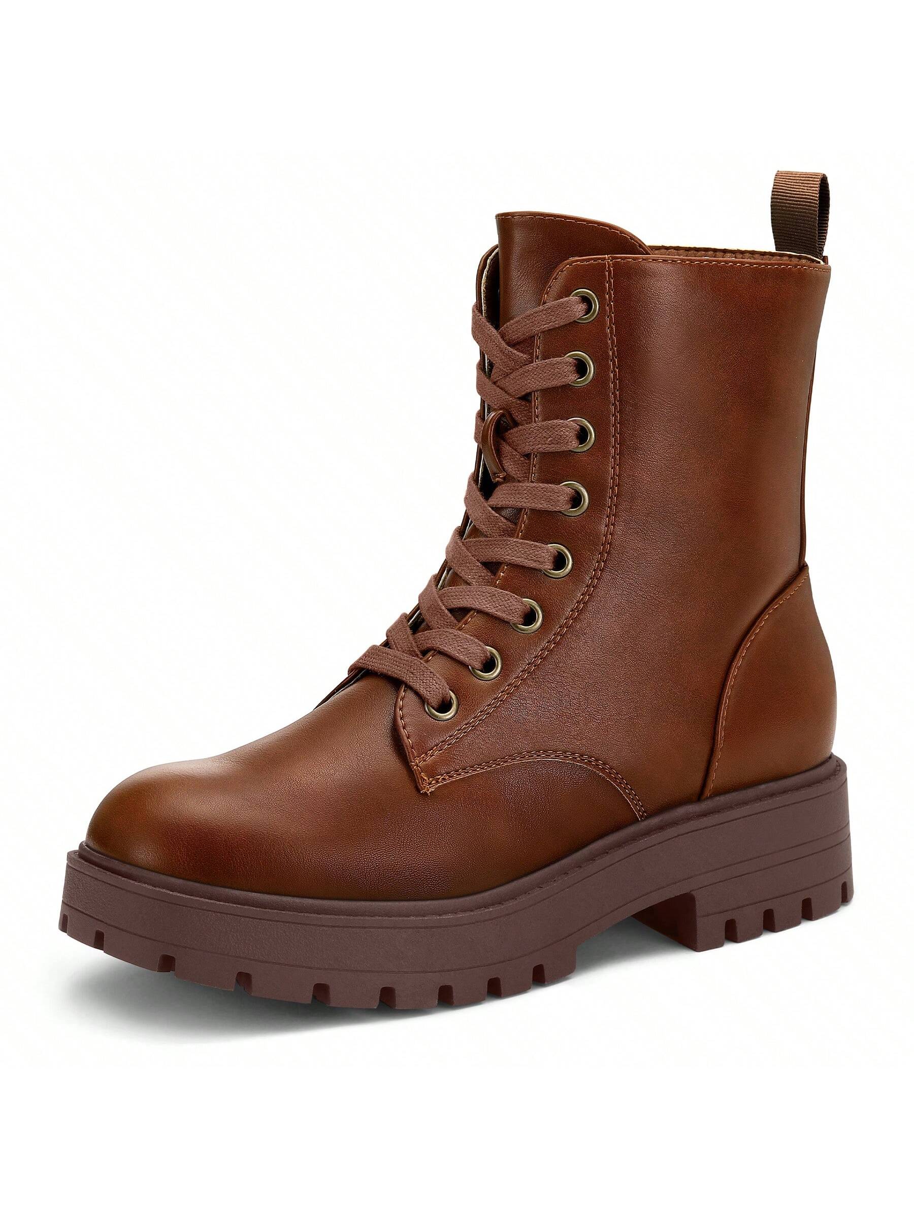 In Rust Brown Women Fashion Boots