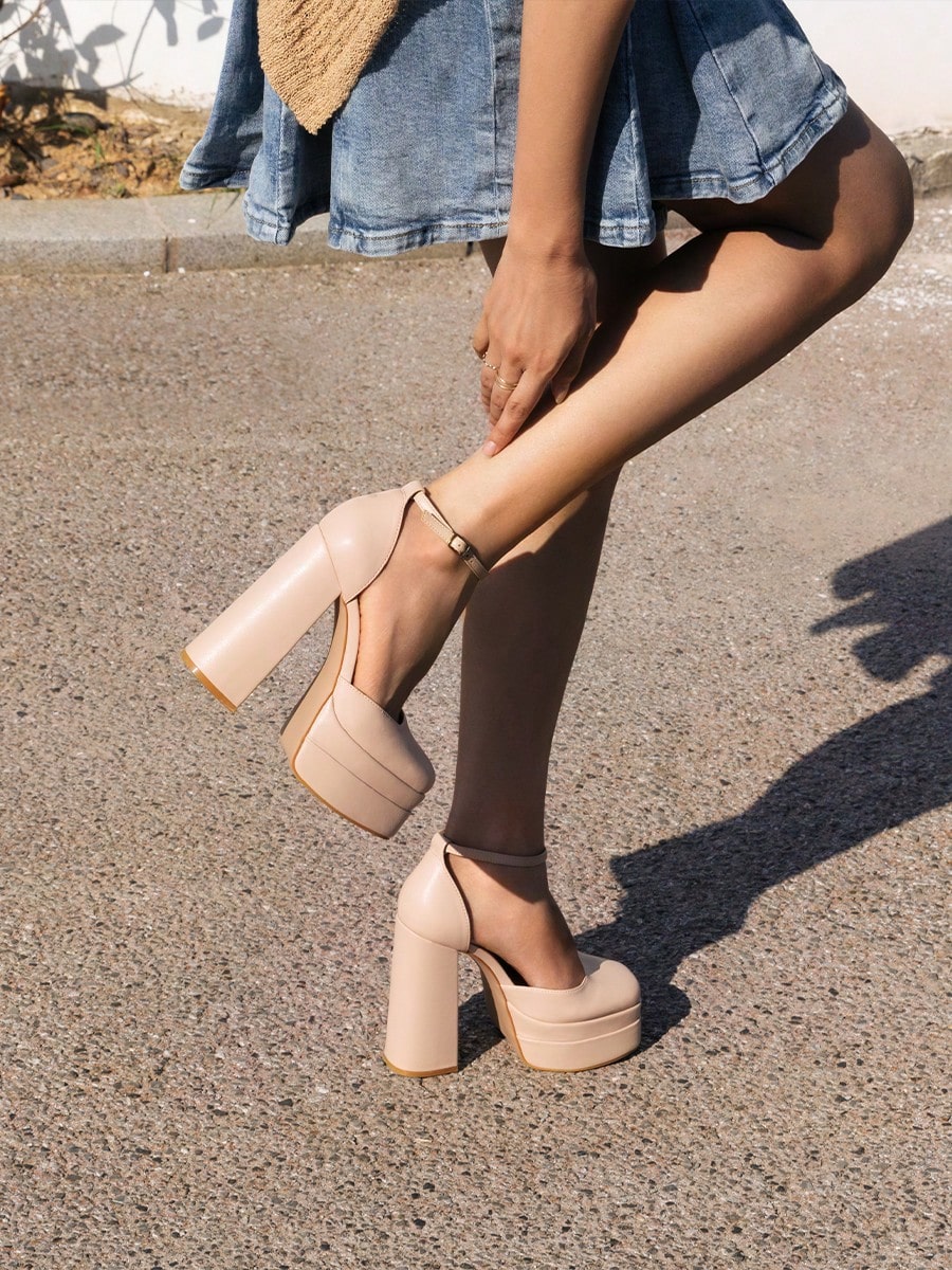 In Apricot Women Pumps