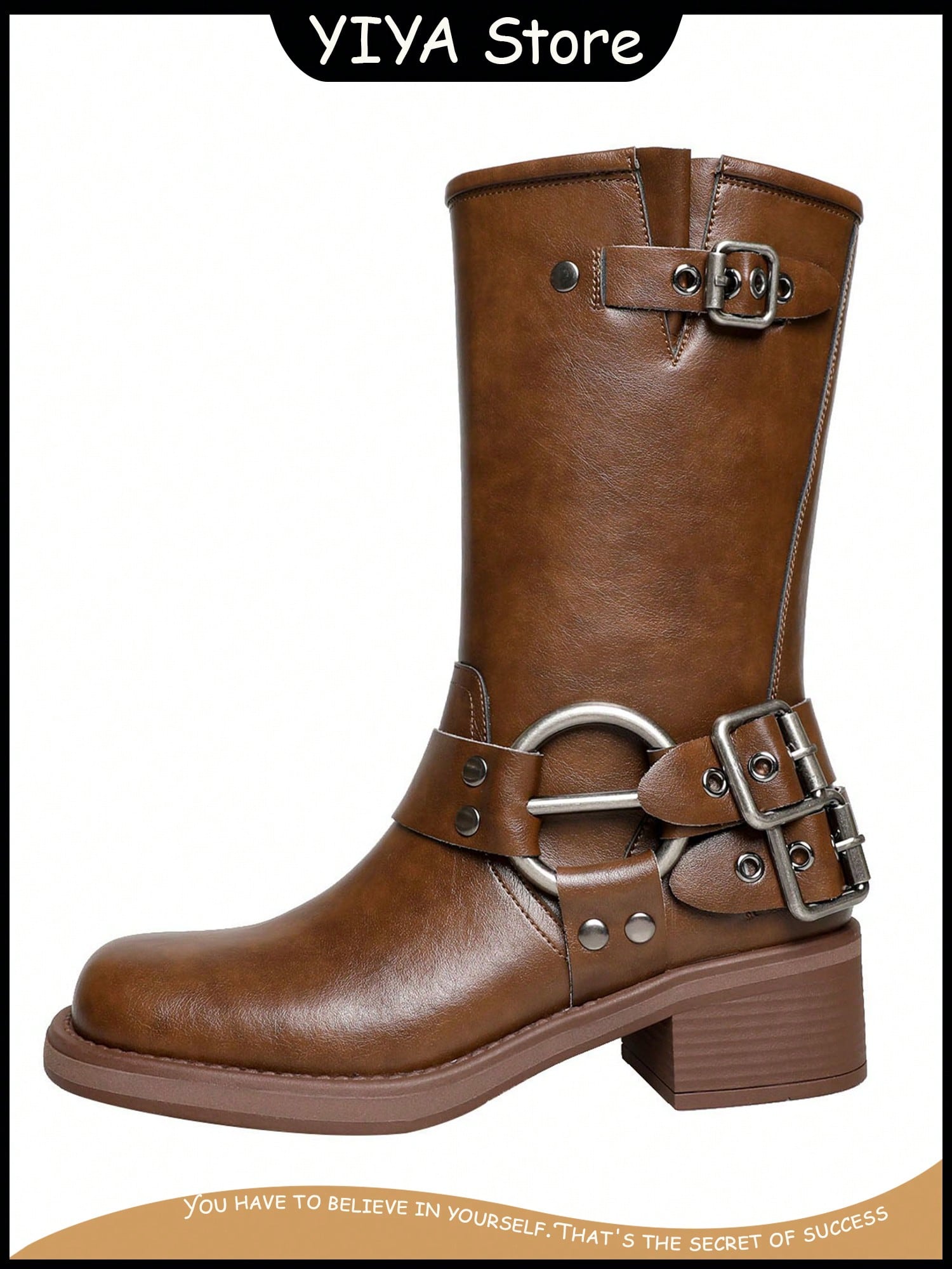 In Brown Women Mid-Calf Boots