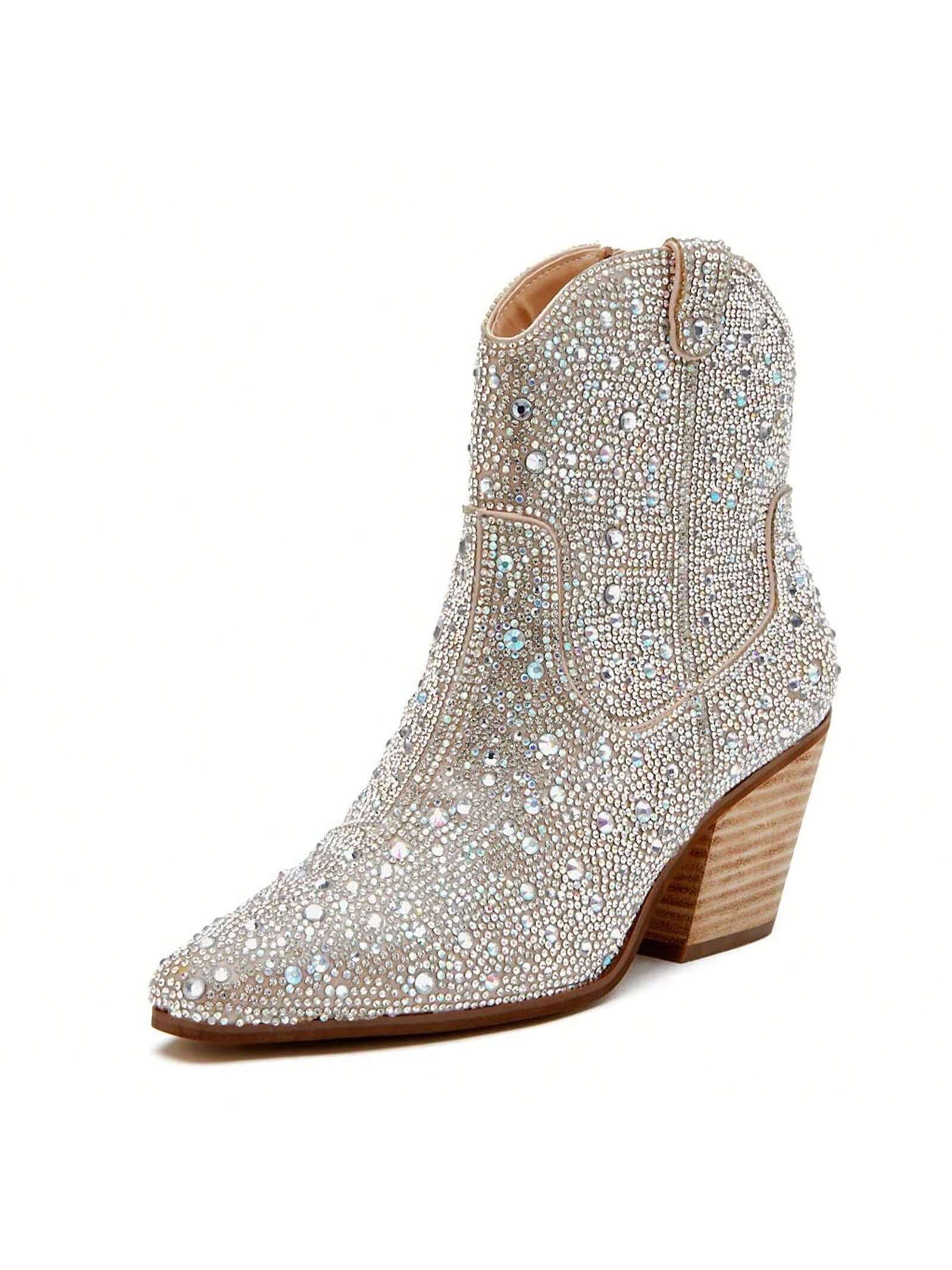 In Silver Women Fashion Boots