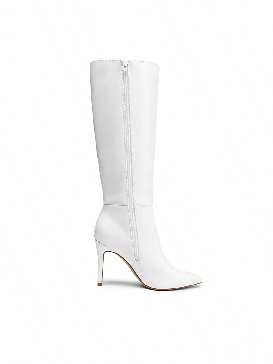 In White Women Knee-High Boots