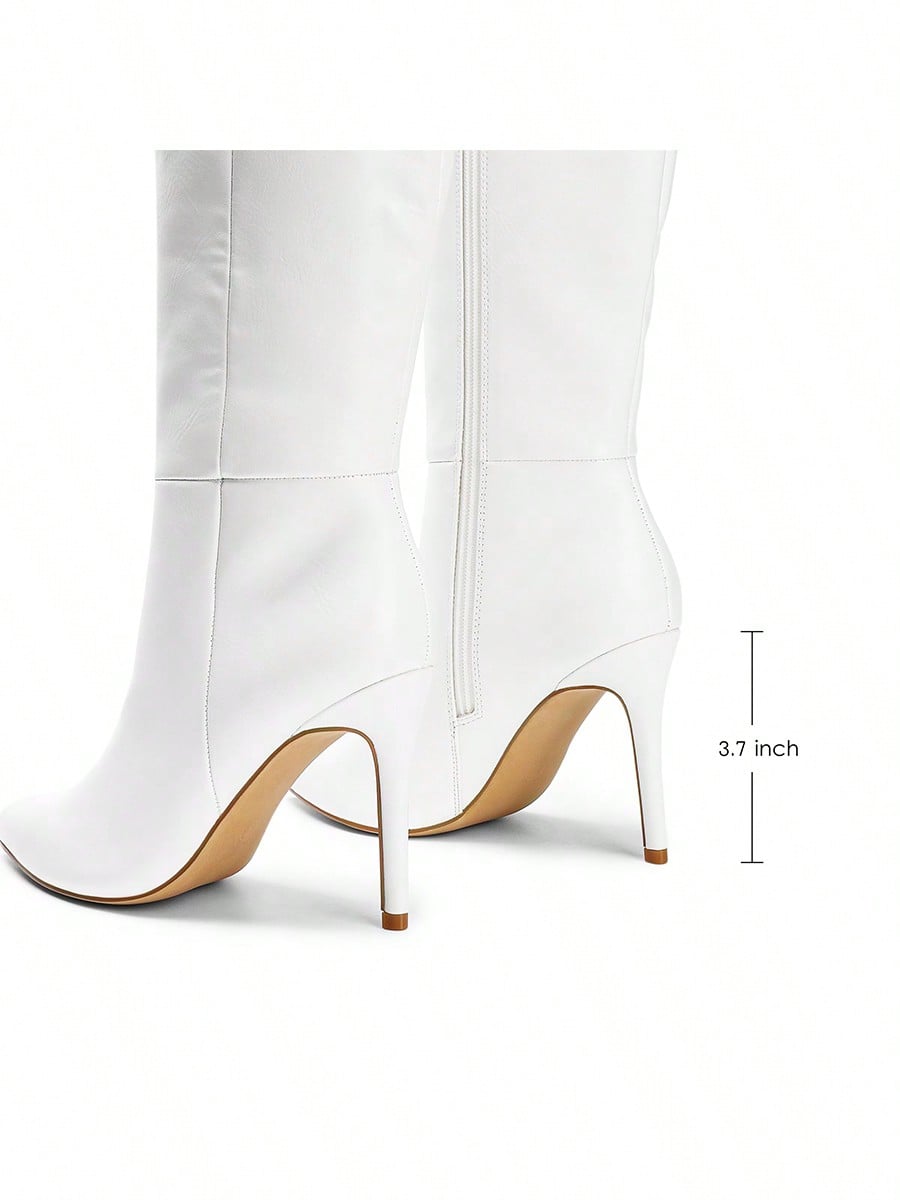 In White Women Knee-High Boots