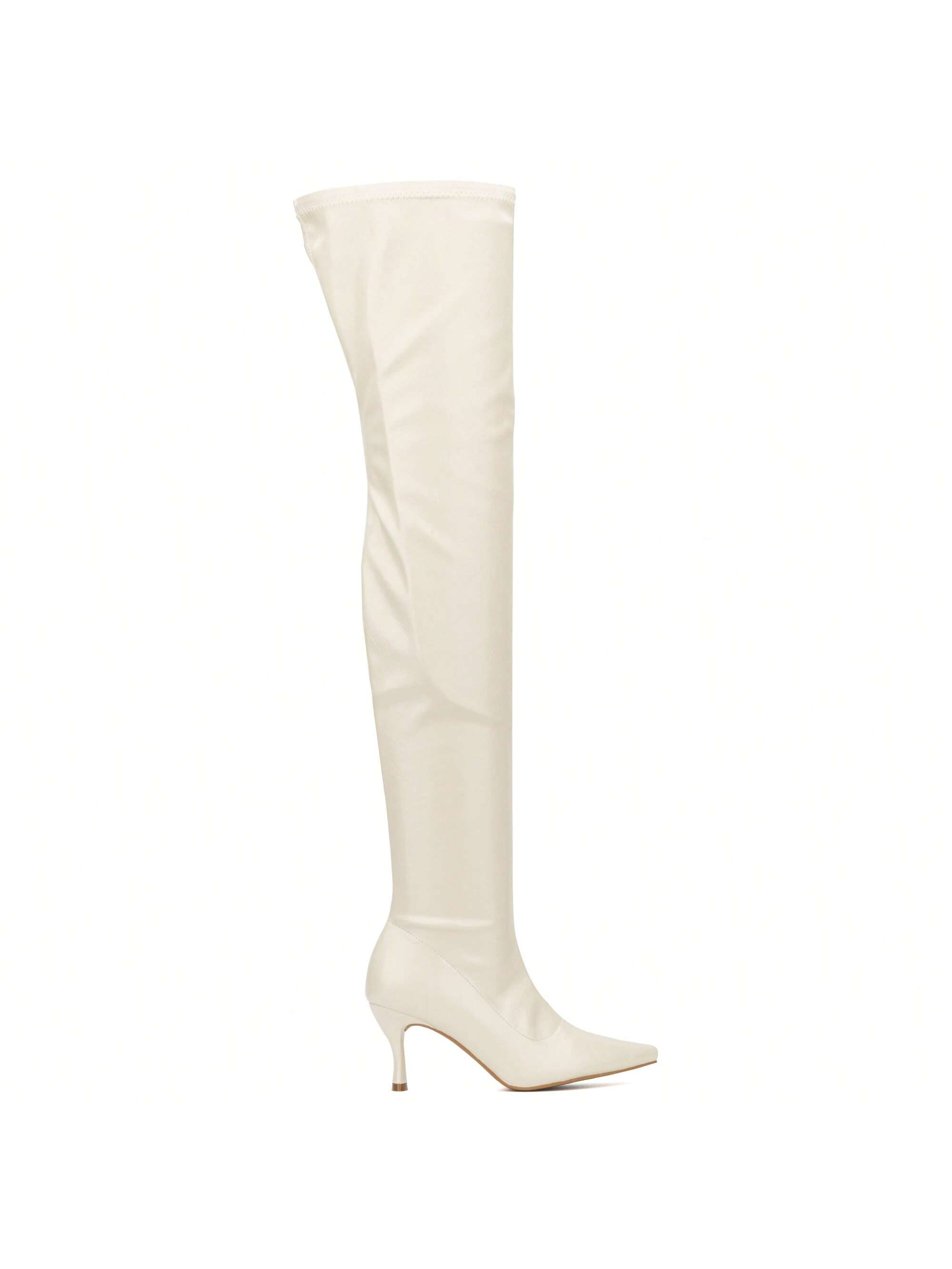 In White Women Knee-High Boots