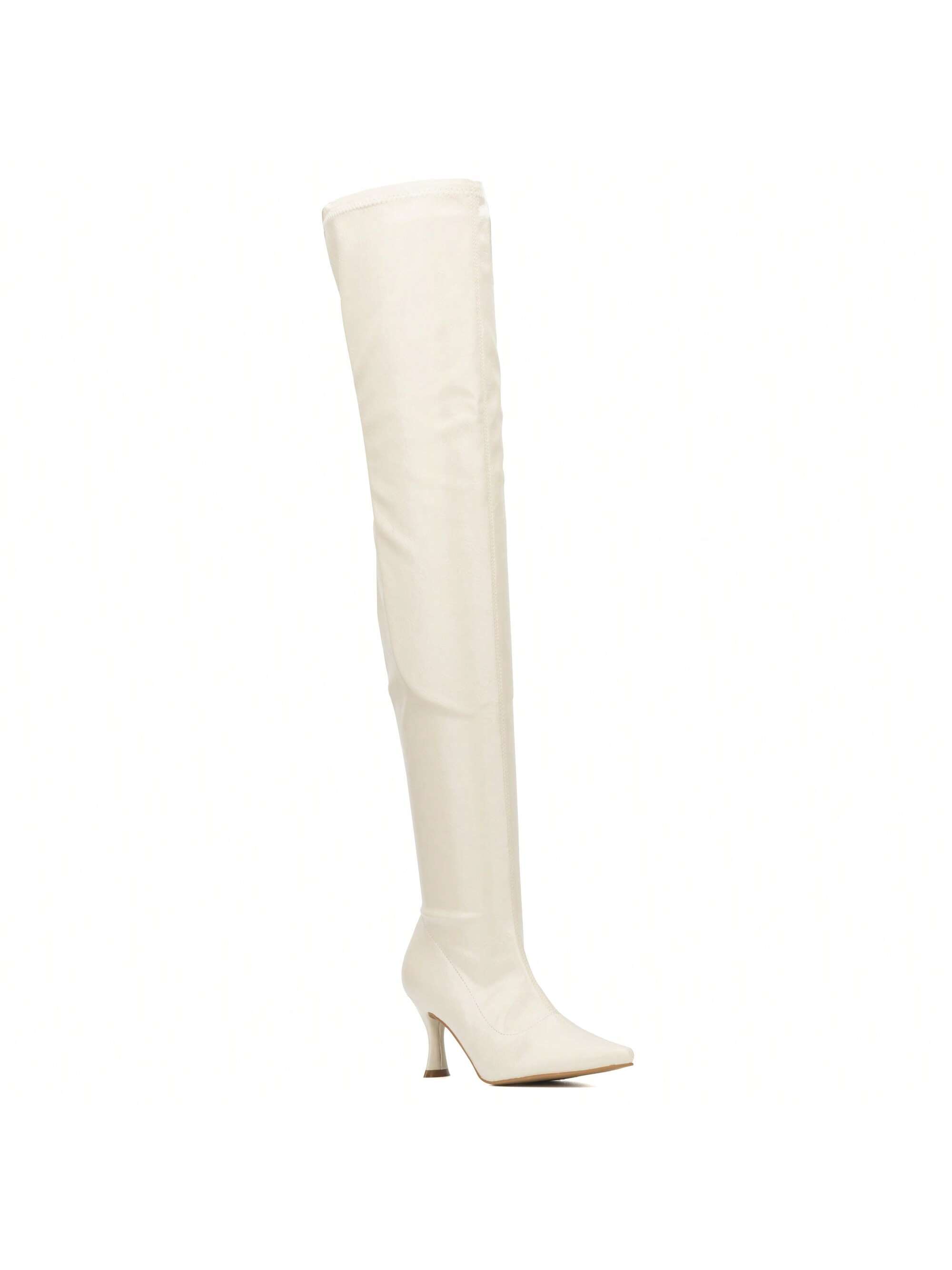 In White Women Knee-High Boots