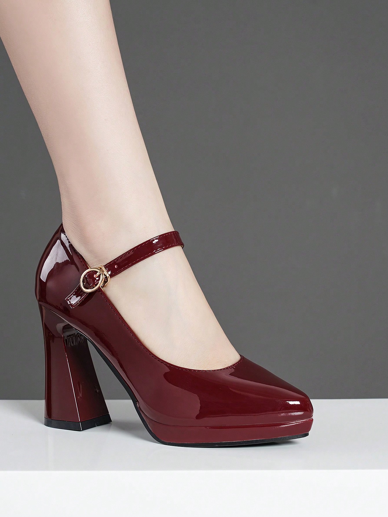 In Burgundy Women Pumps