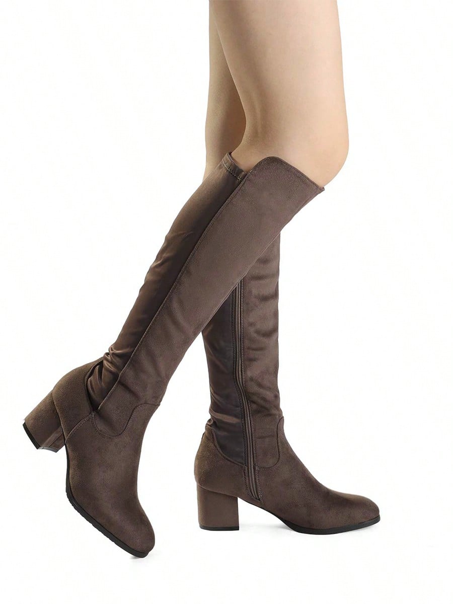 In Khaki Women Fashion Boots