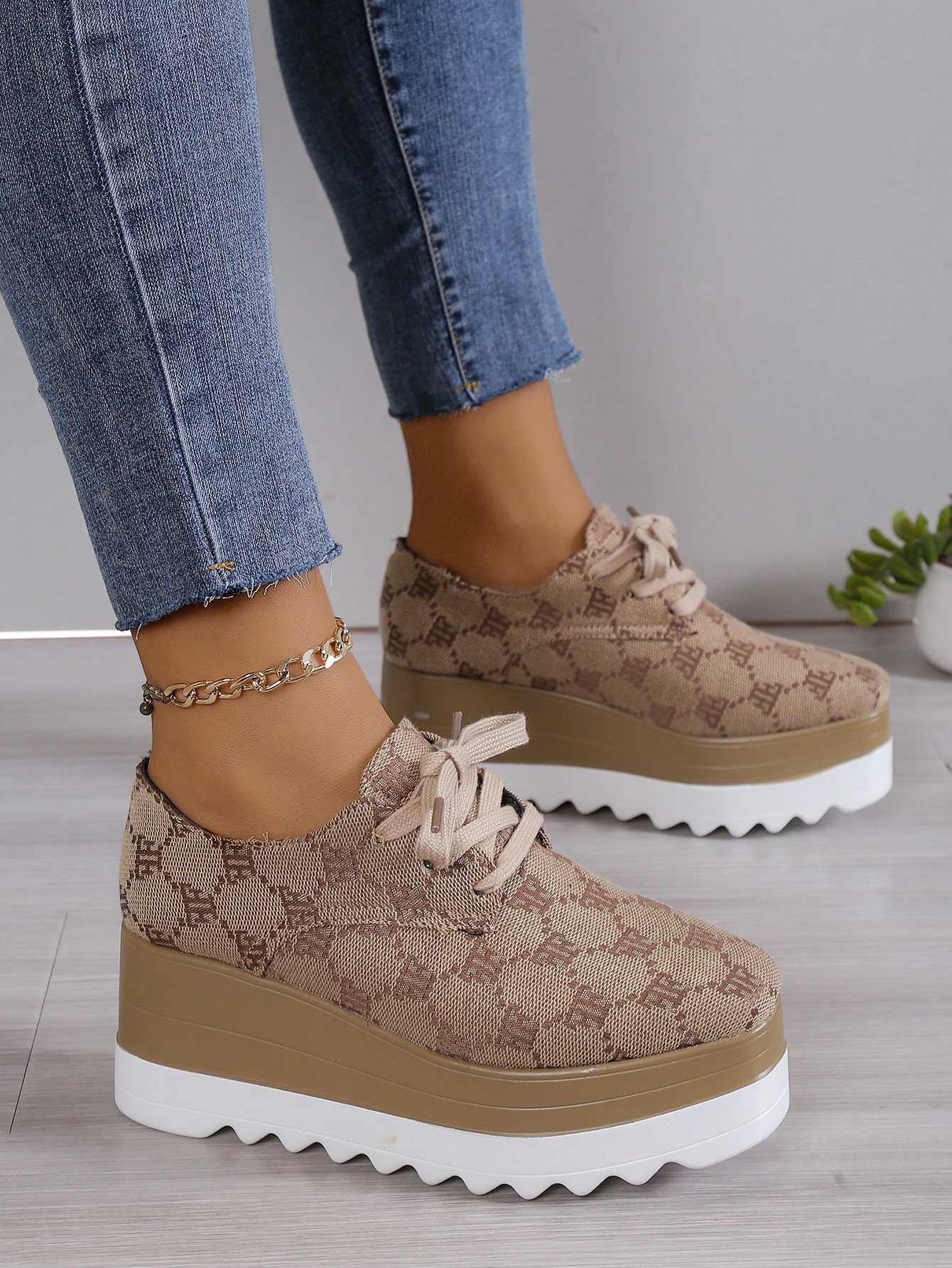 In Khaki Women Wedges & Flatform