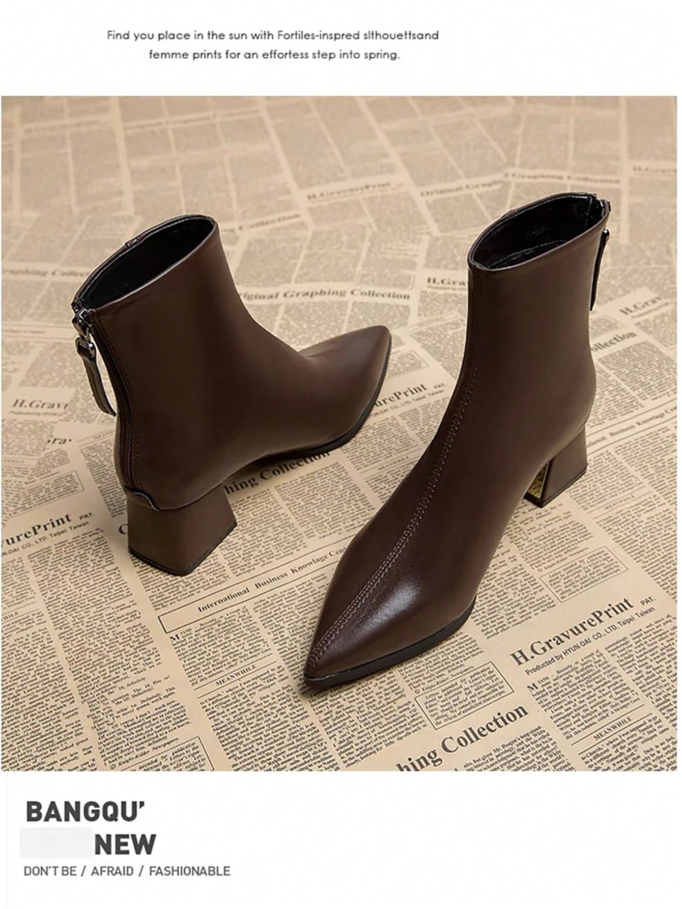 In Brown Women Fashion Boots