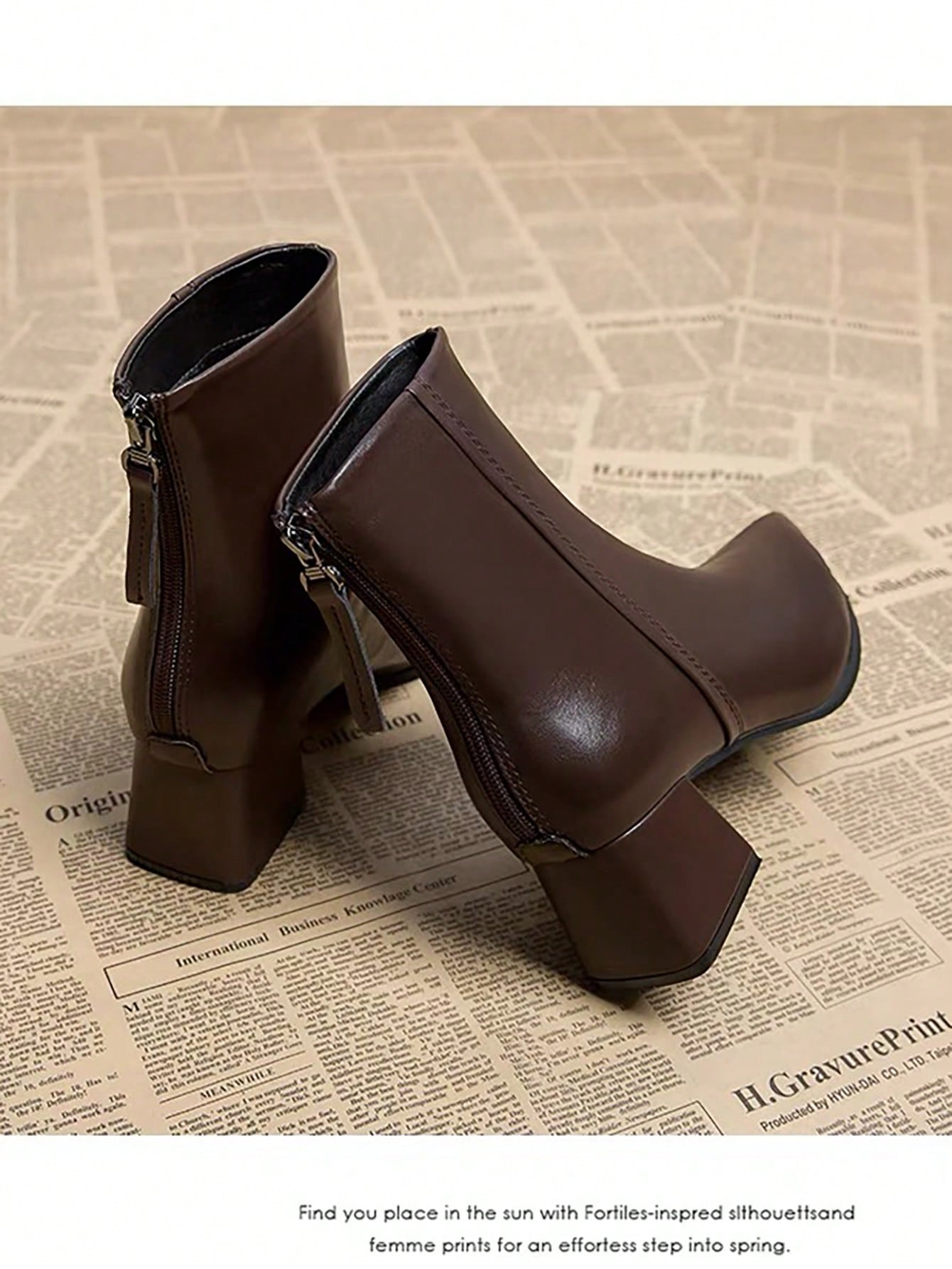 In Brown Women Fashion Boots