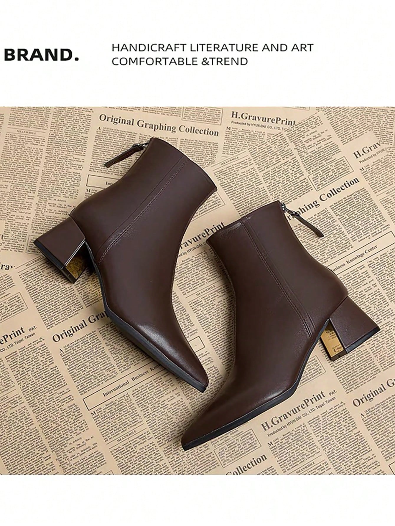 In Brown Women Fashion Boots