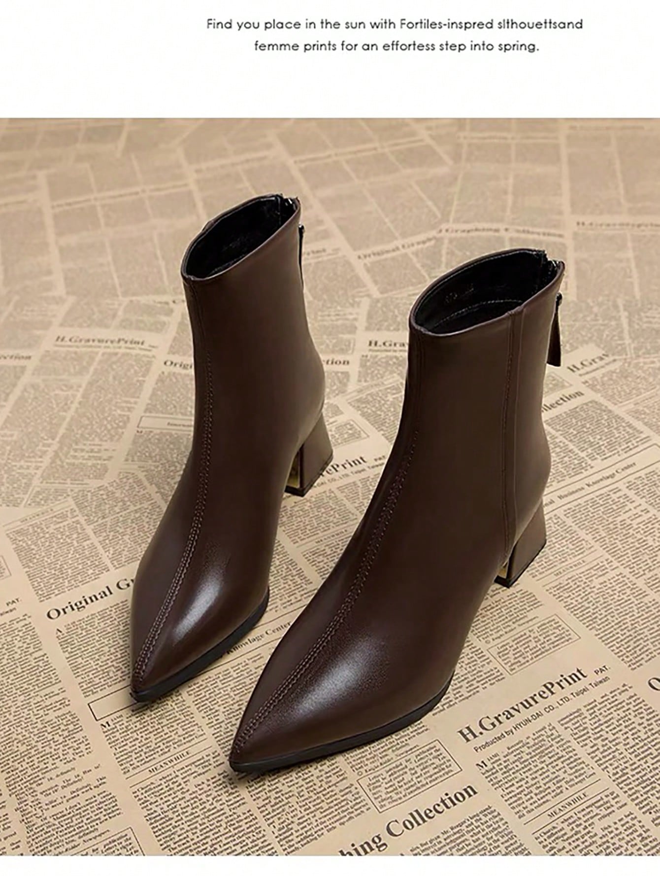 In Brown Women Fashion Boots