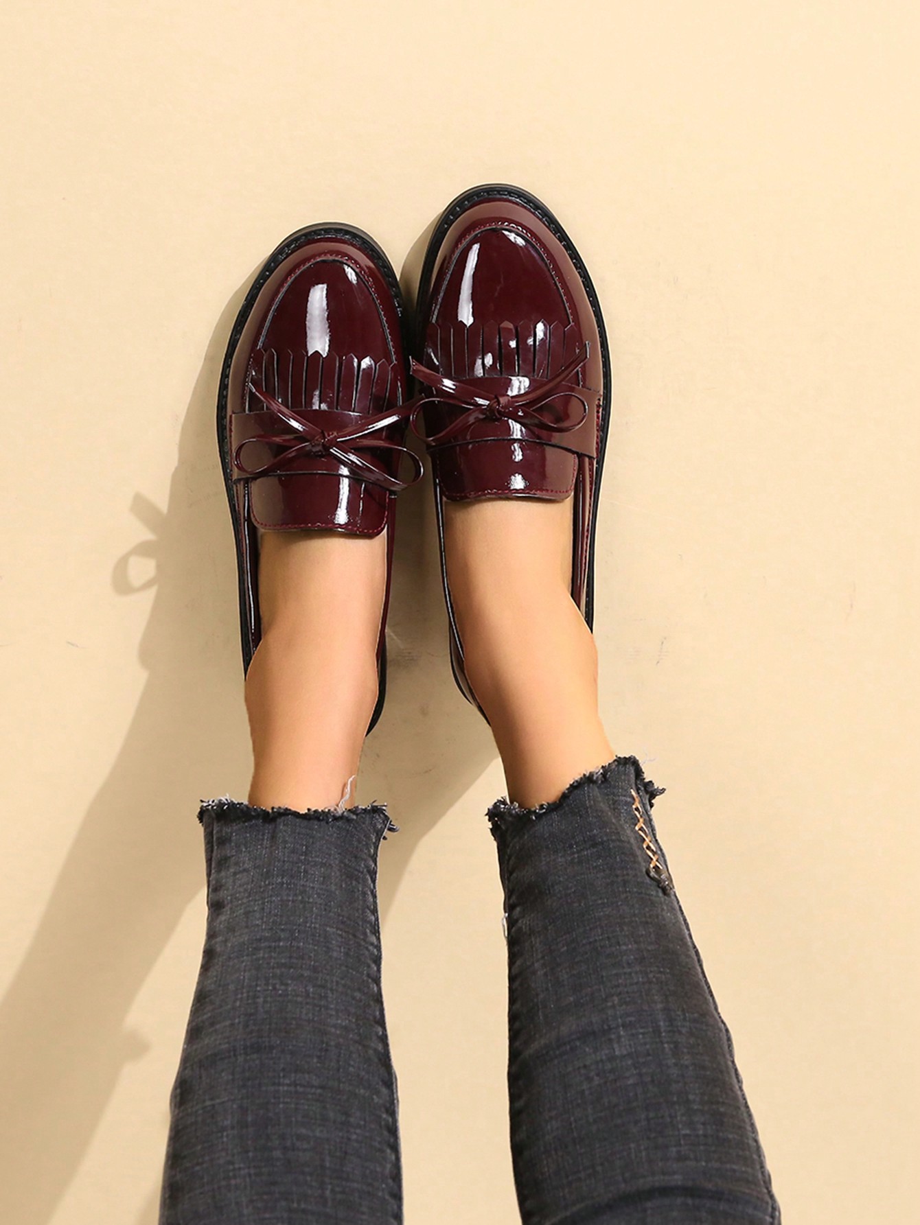 In Burgundy Women Shoes