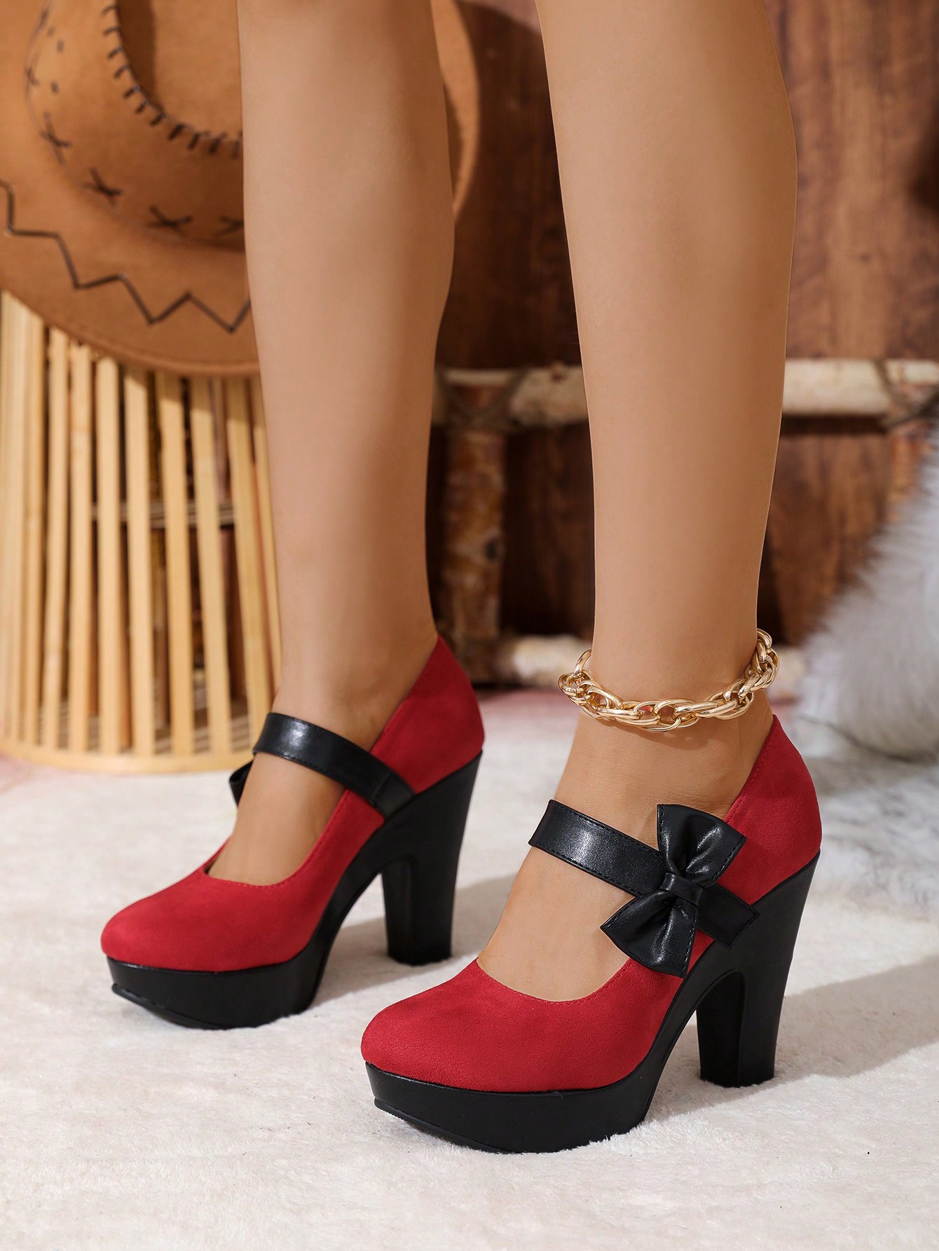 In Red Women Pumps