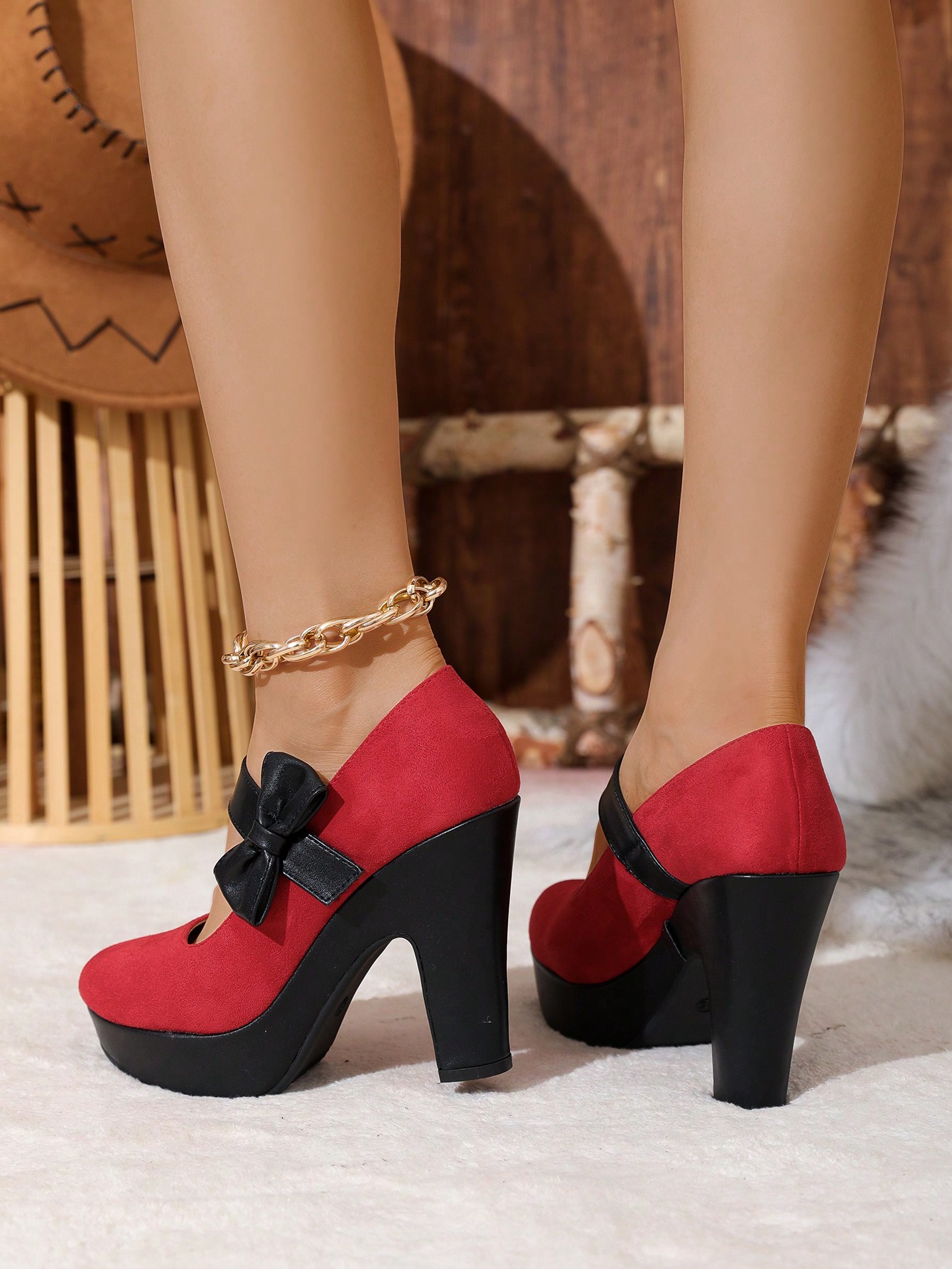 In Red Women Pumps