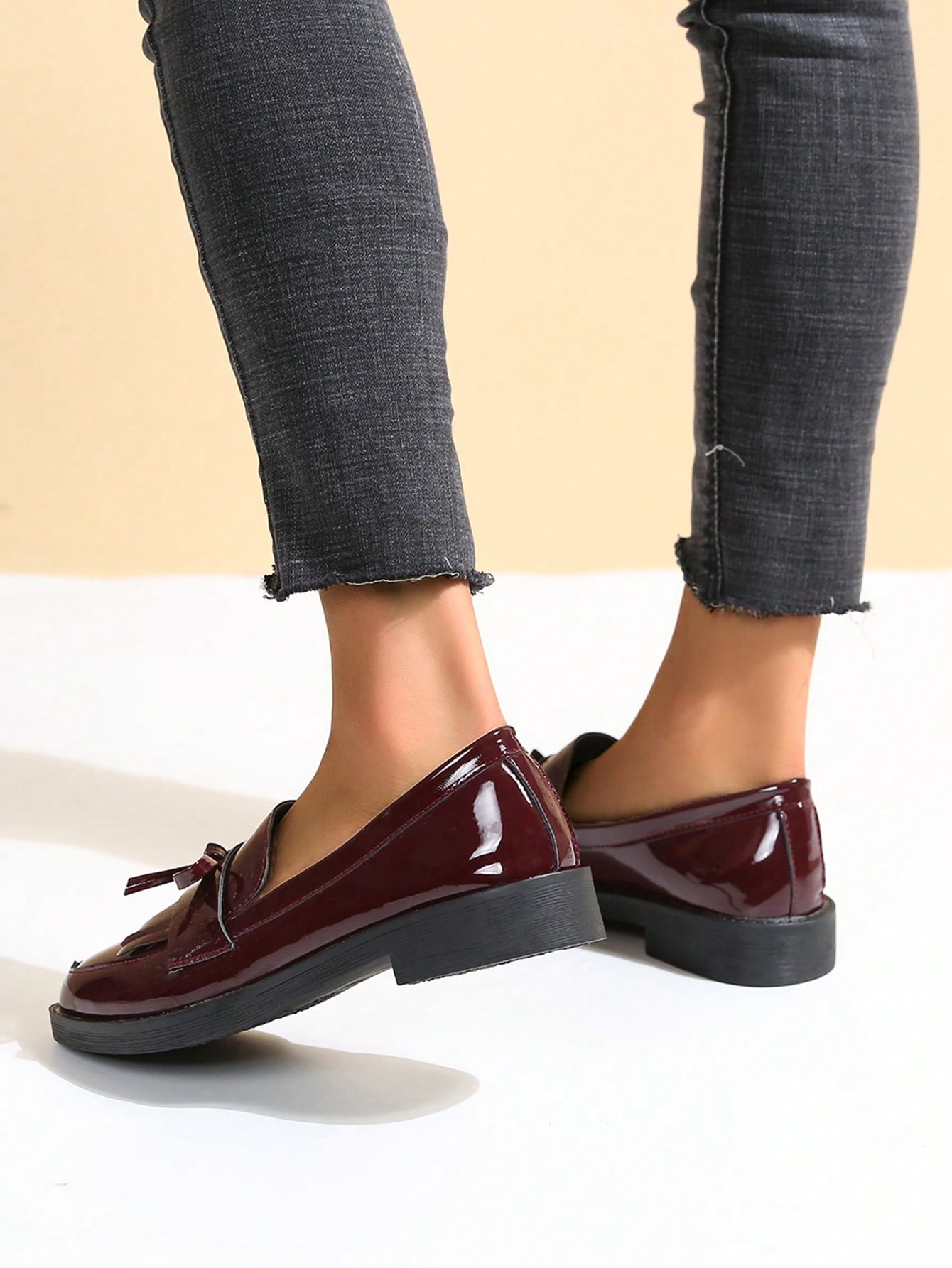 In Burgundy Women Shoes