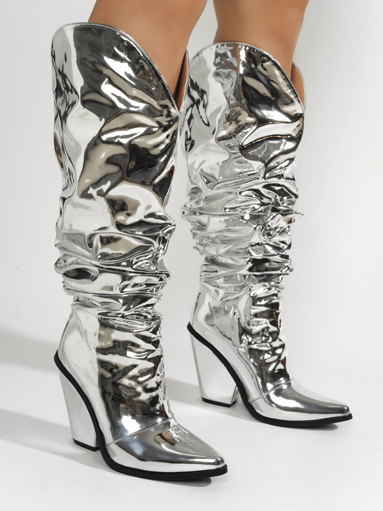 In Silver Women Ankle Boots & Booties