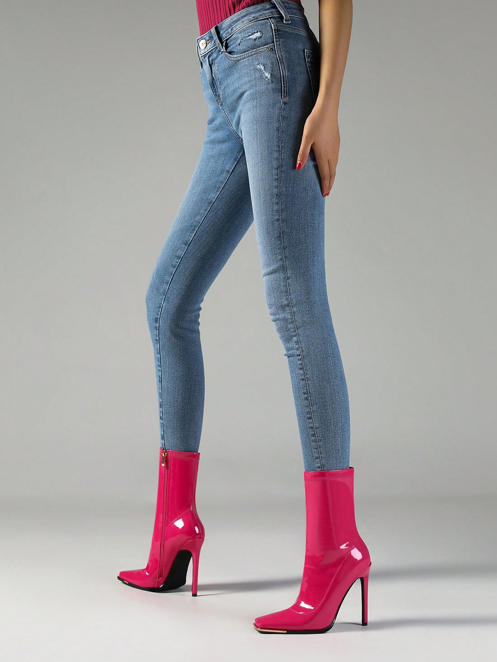 In Hot Pink Women Ankle Boots & Booties