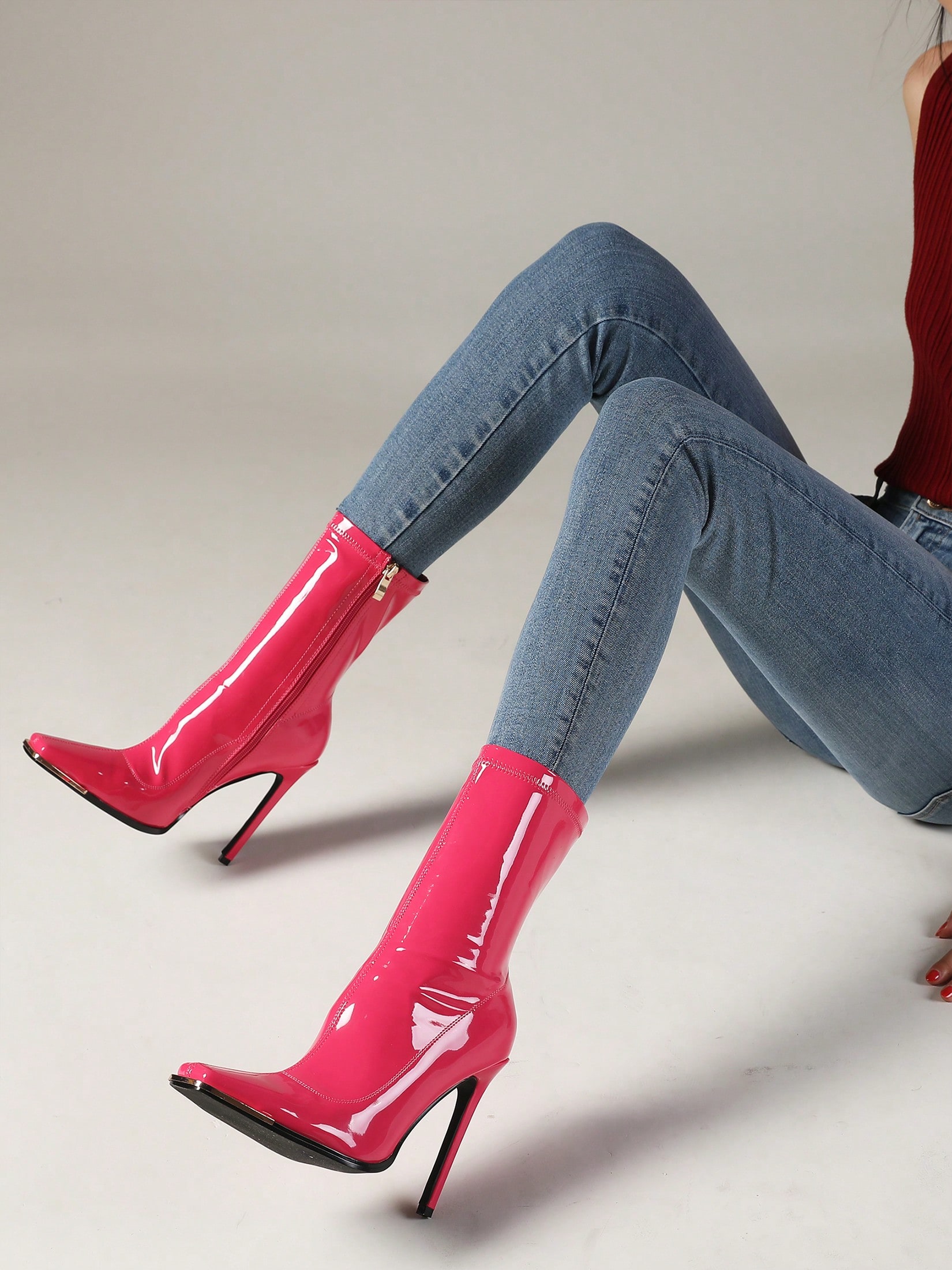 In Hot Pink Women Ankle Boots & Booties