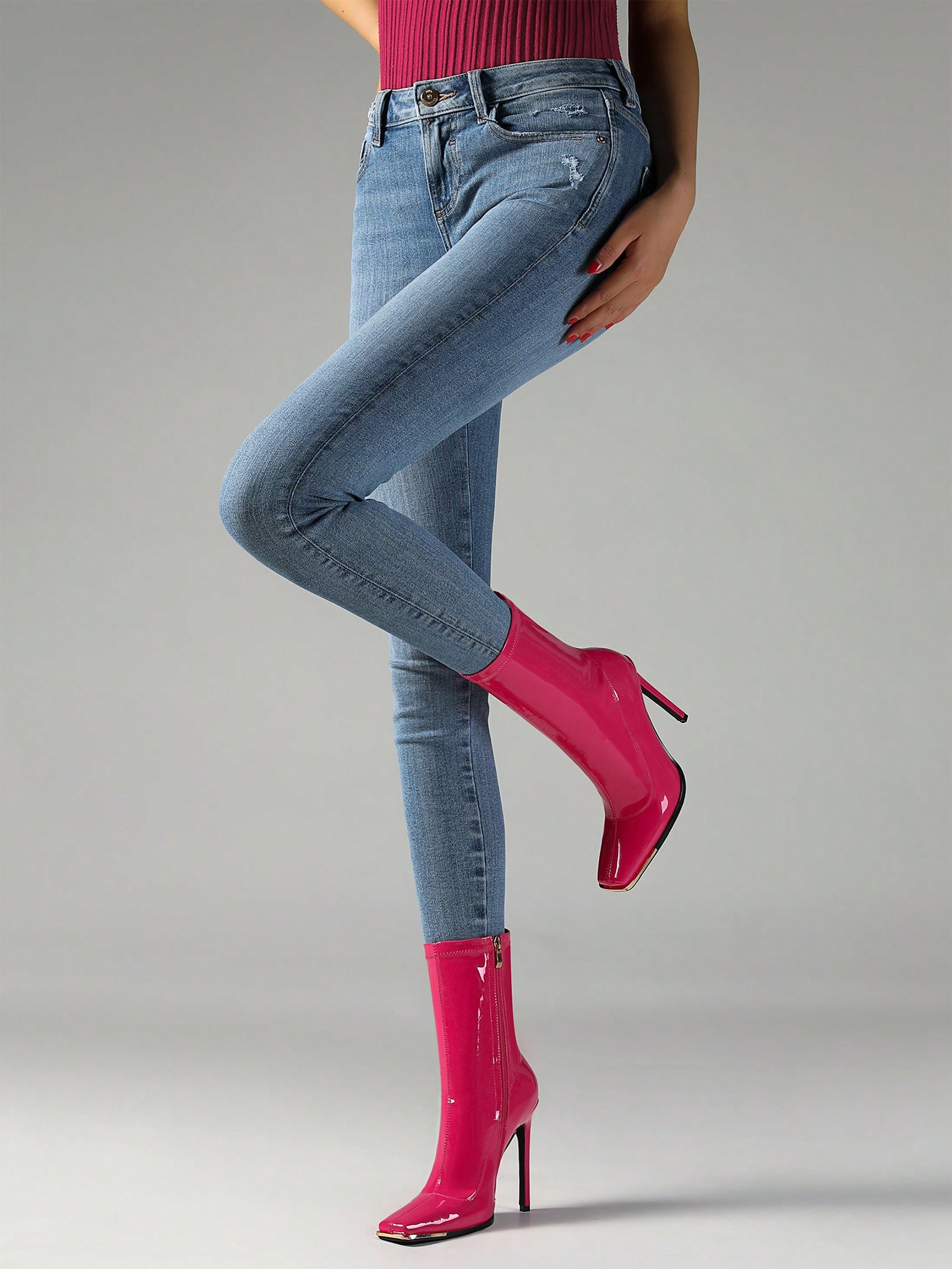 In Hot Pink Women Ankle Boots & Booties