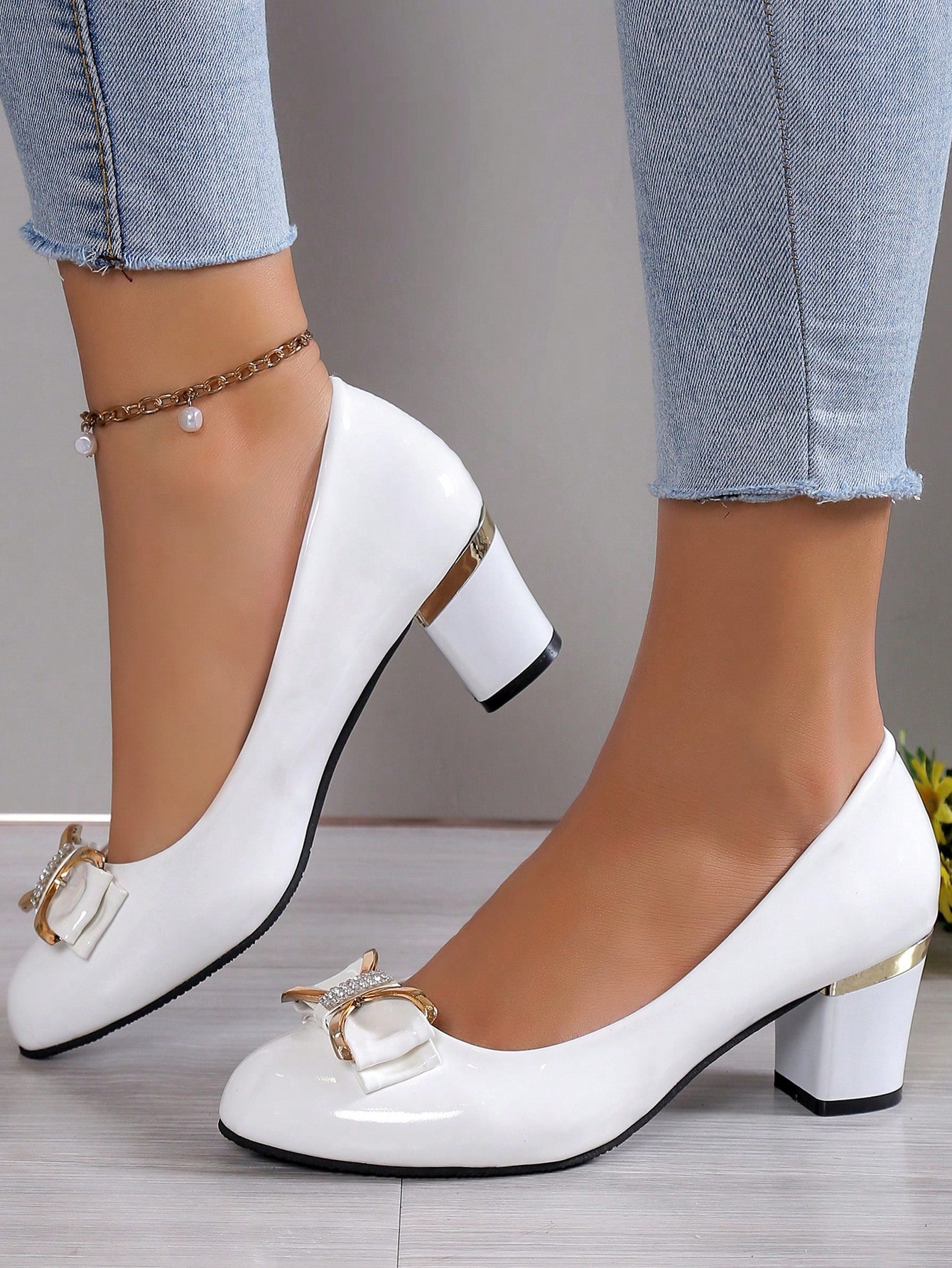 In White Women Pumps