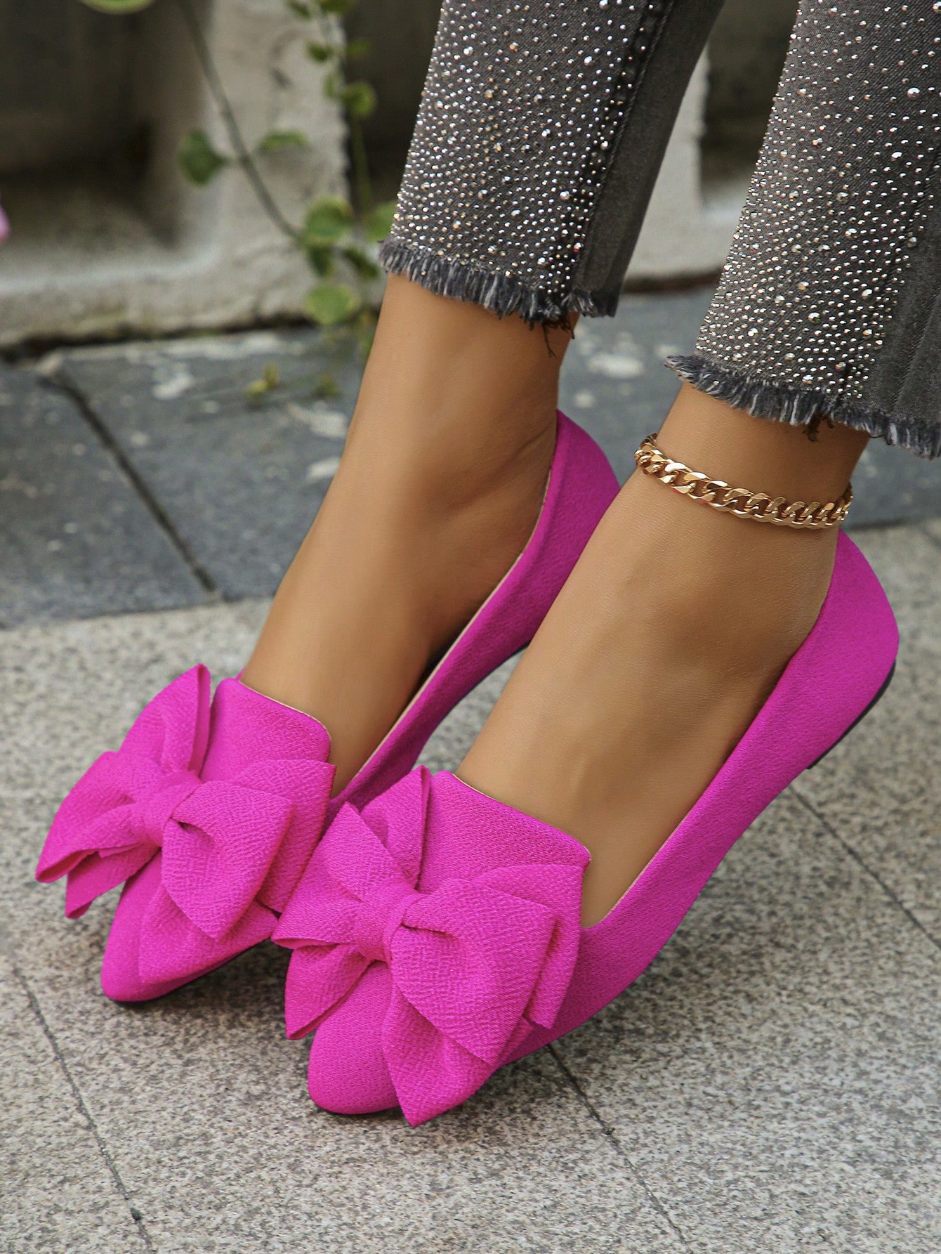 In Hot Pink Women Flats