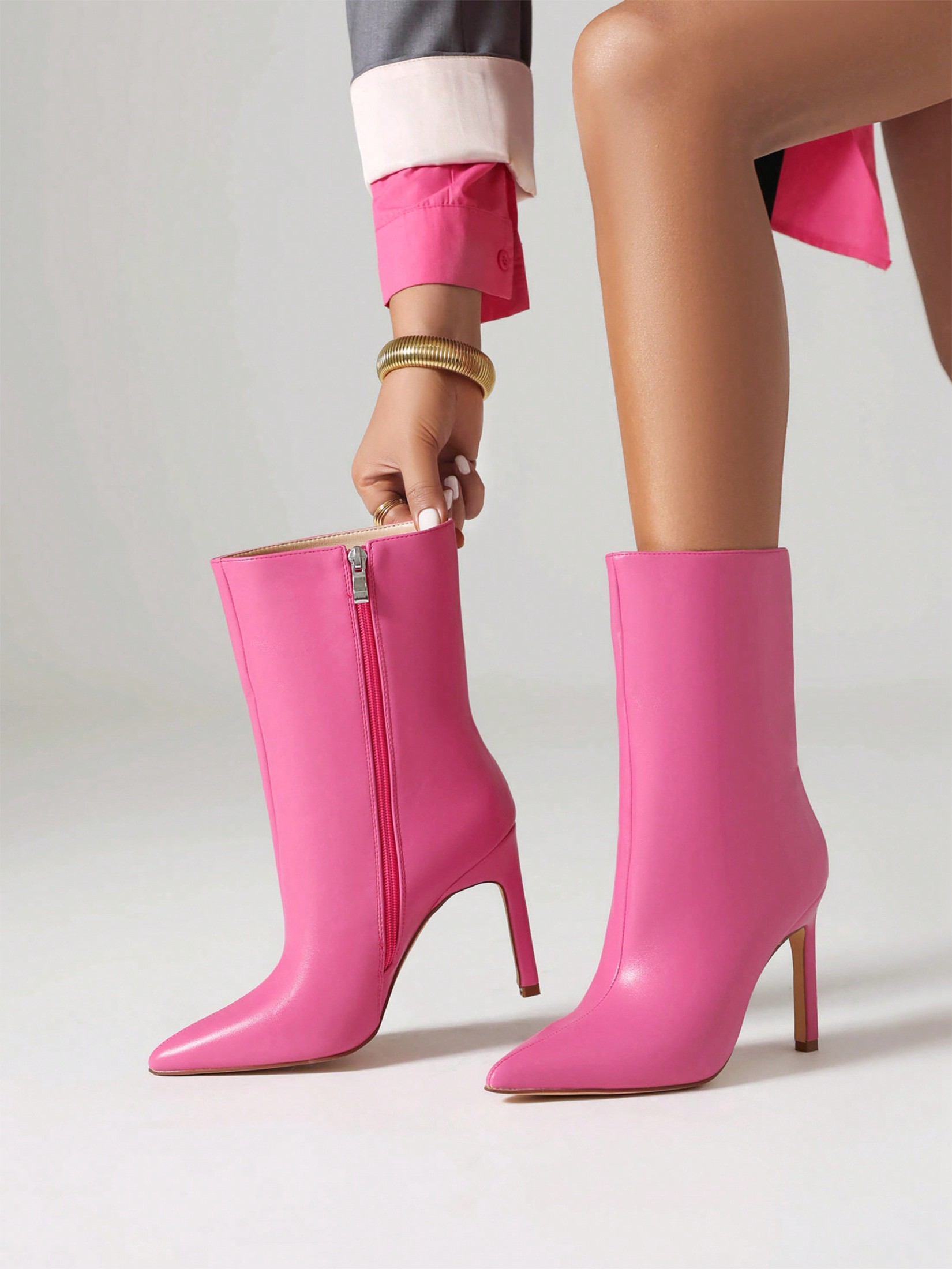 In Hot Pink Women Ankle Boots & Booties