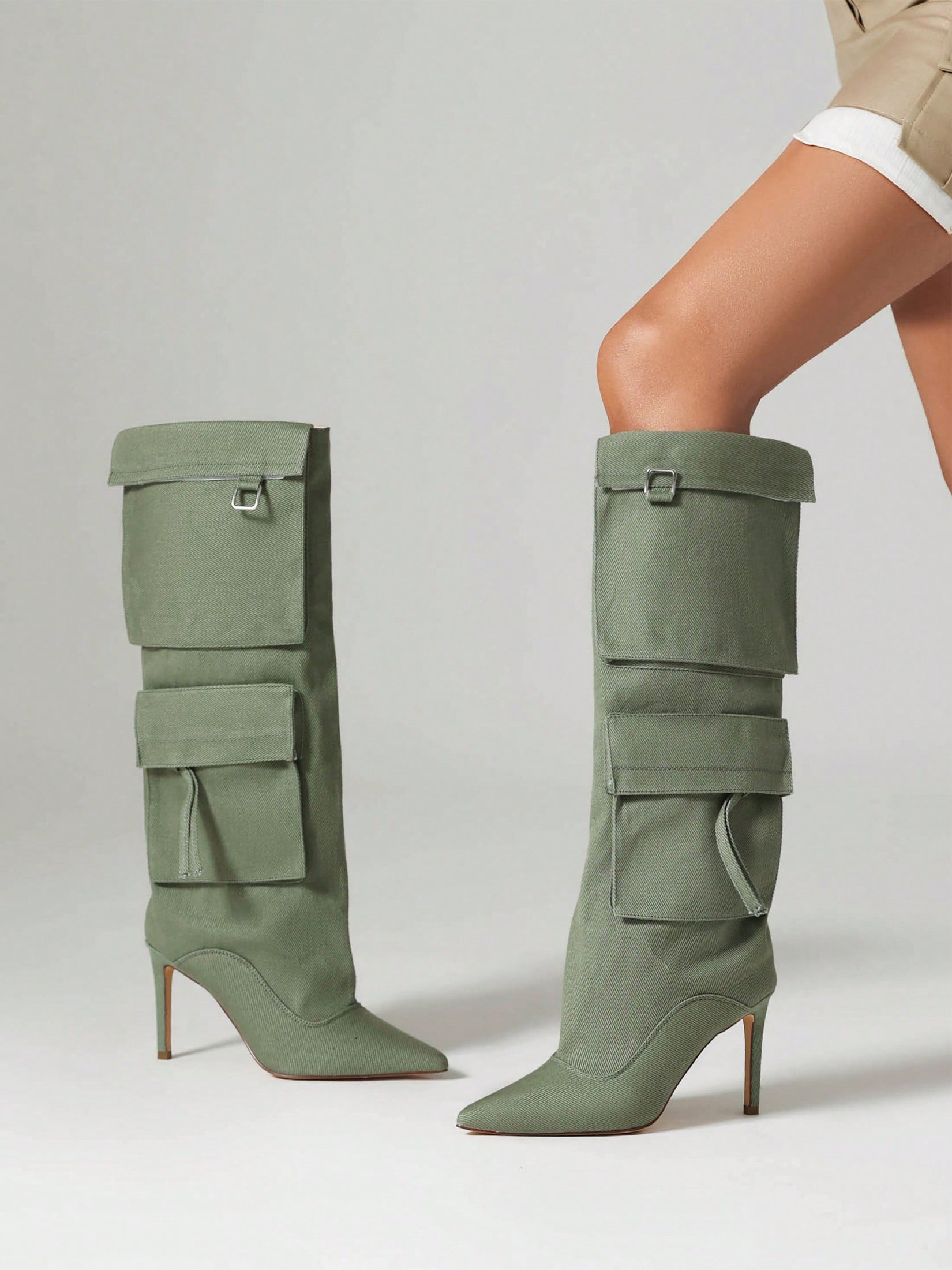 In Green Women Fashion Boots